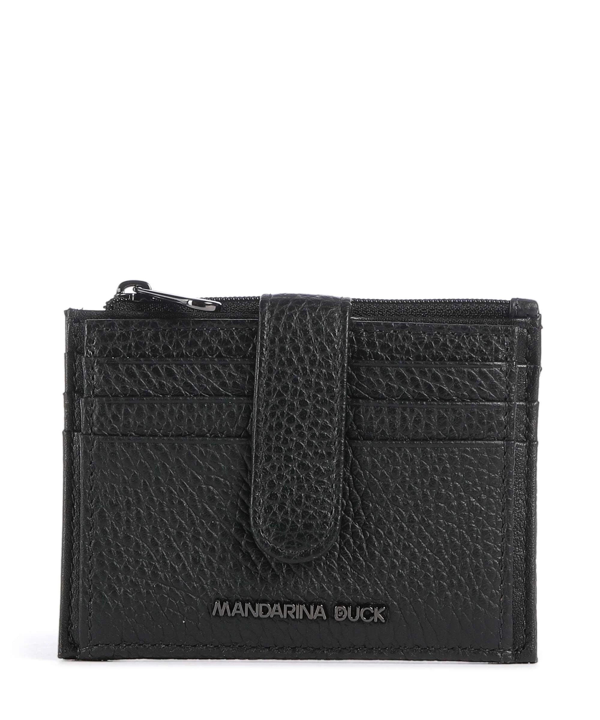 Mandarina Duck Mellow Leather Etui na karty kredytowe nero
