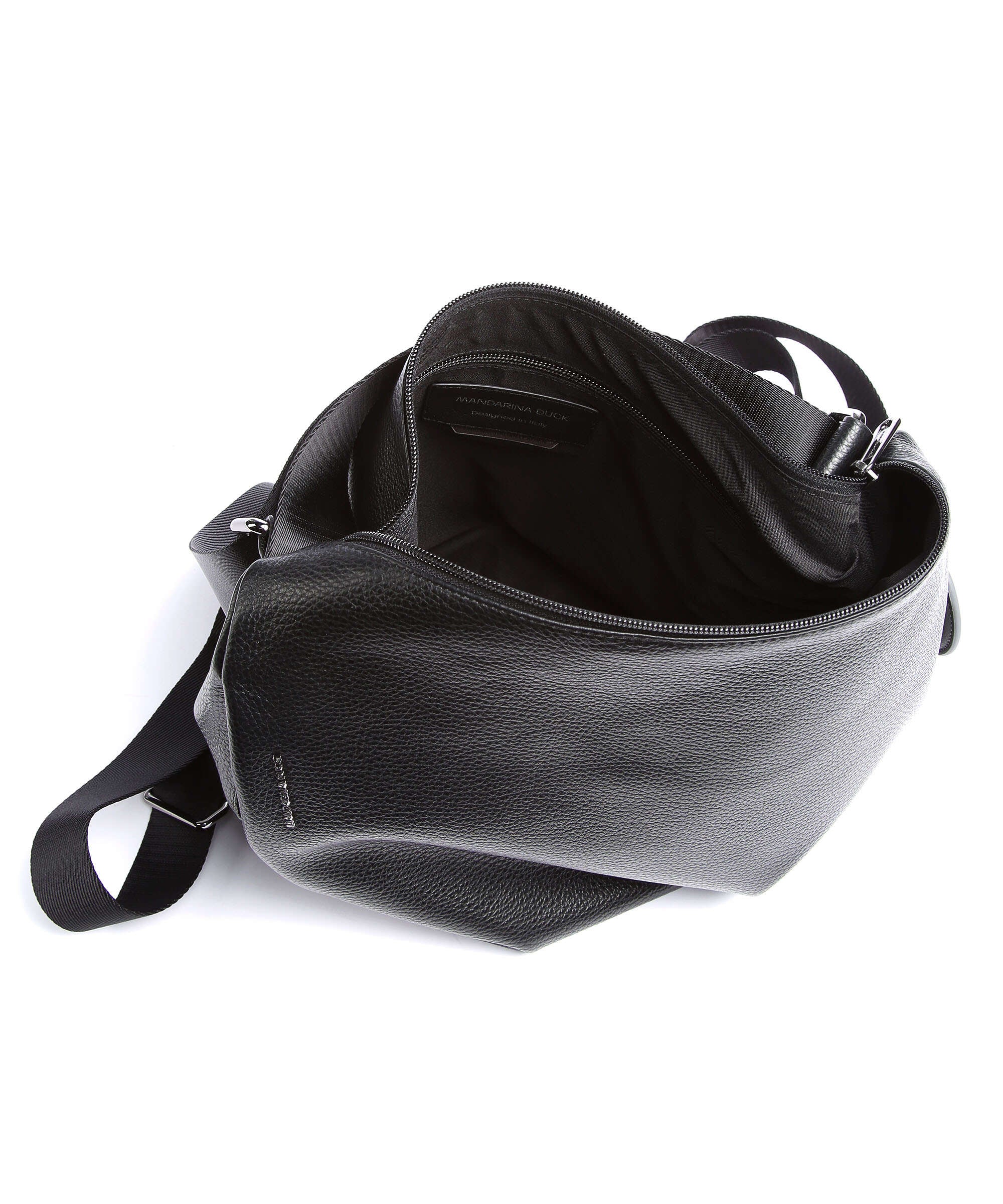Mandarina Duck Mellow Leather Plecak-torba nero - Image 9