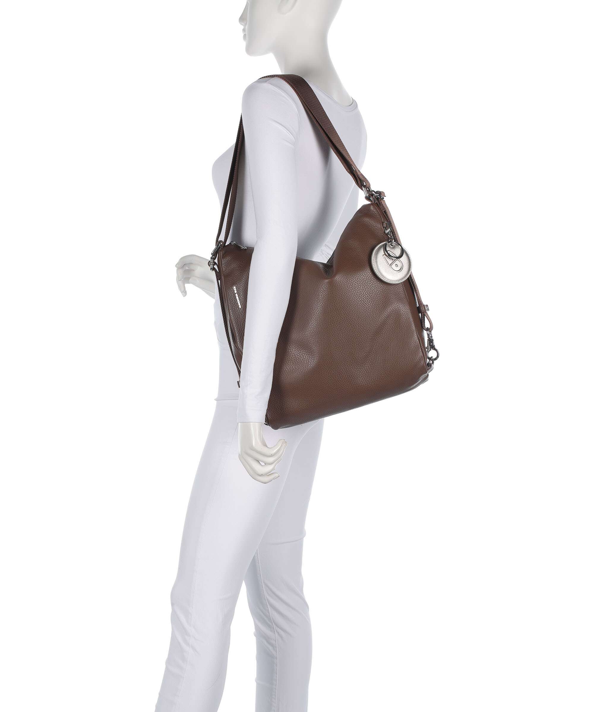 Mandarina Duck Mellow Leather Plecak-torba milk chocolate - Image 4