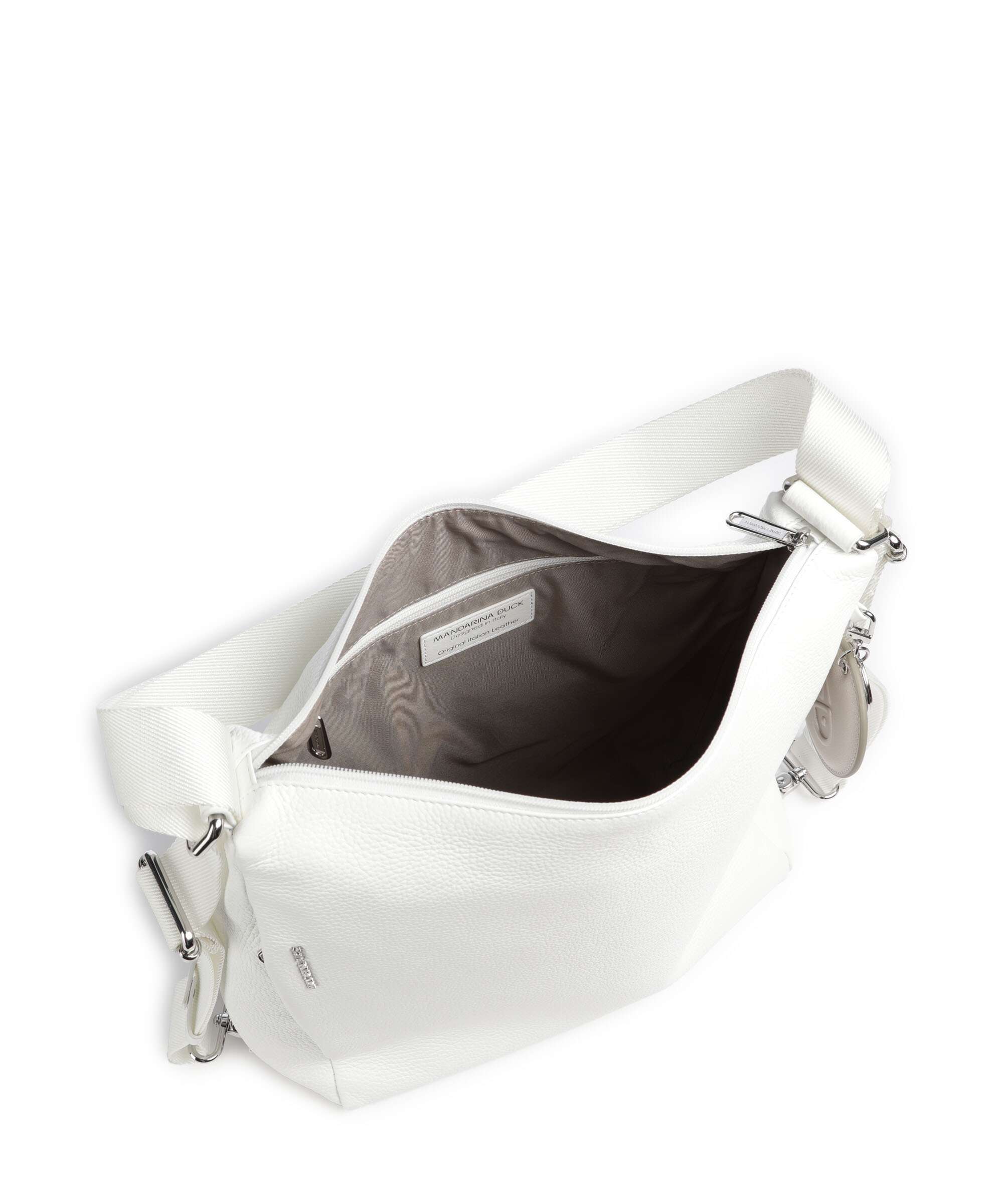 Mandarina Duck Mellow Leather Plecak-torba blanc - Image 6