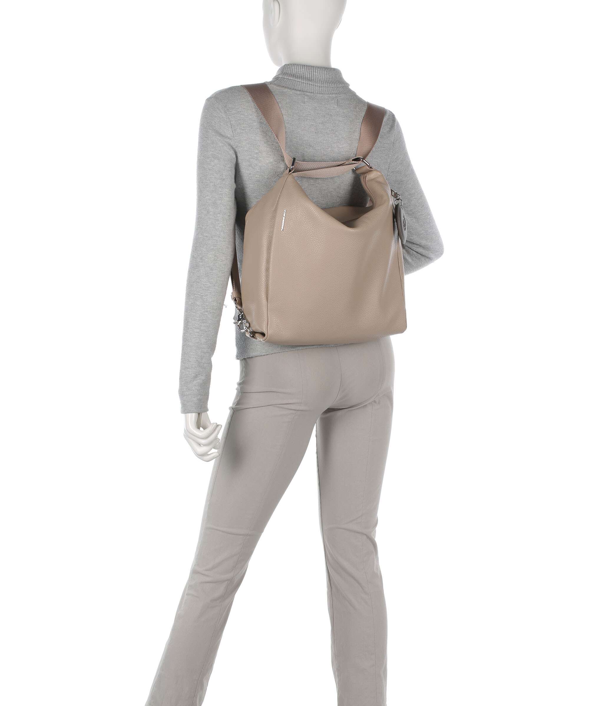 Mandarina Duck Mellow Leather Plecak-torba warm taupe - Image 4