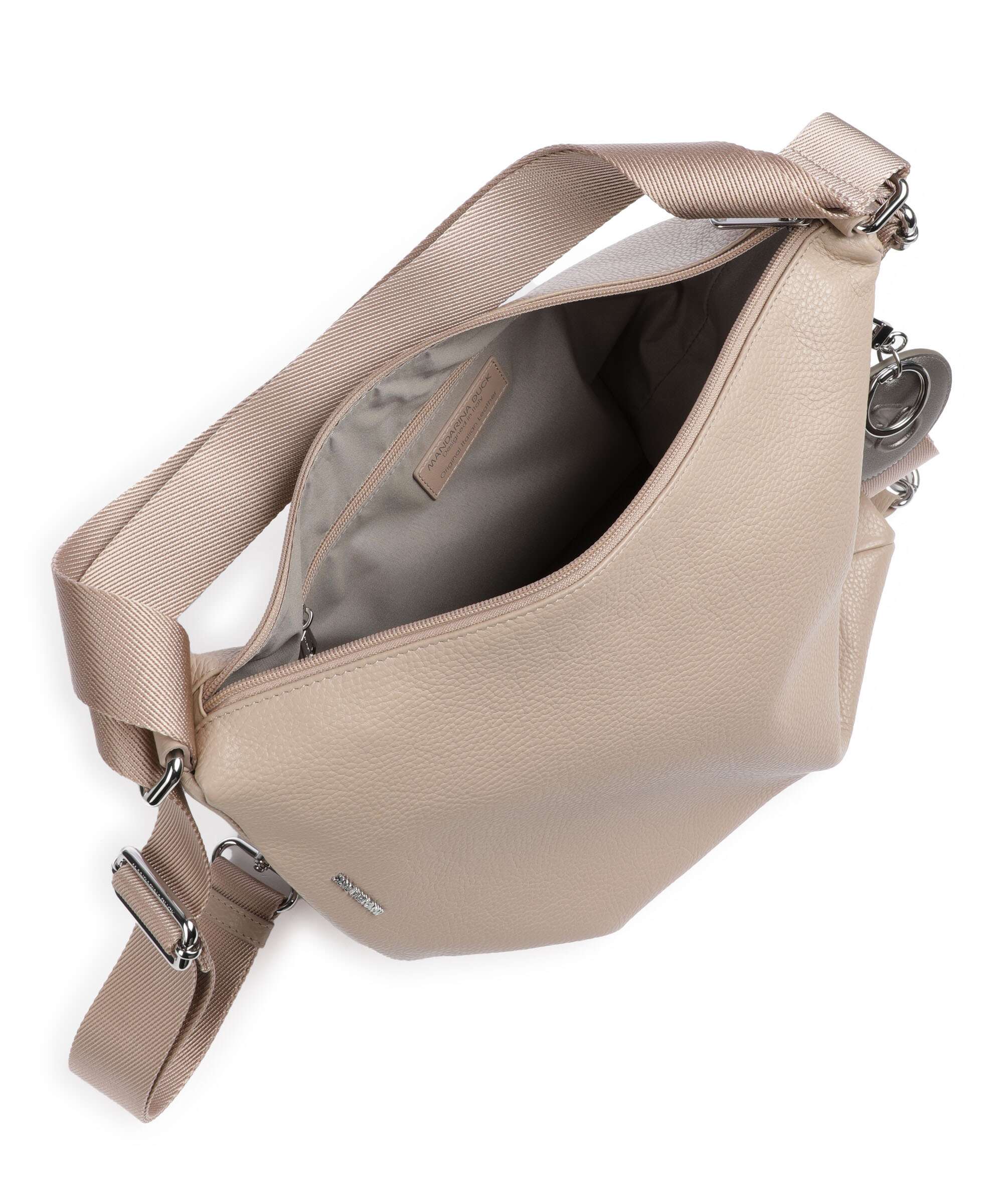 Mandarina Duck Mellow Leather Plecak-torba warm taupe - Image 7