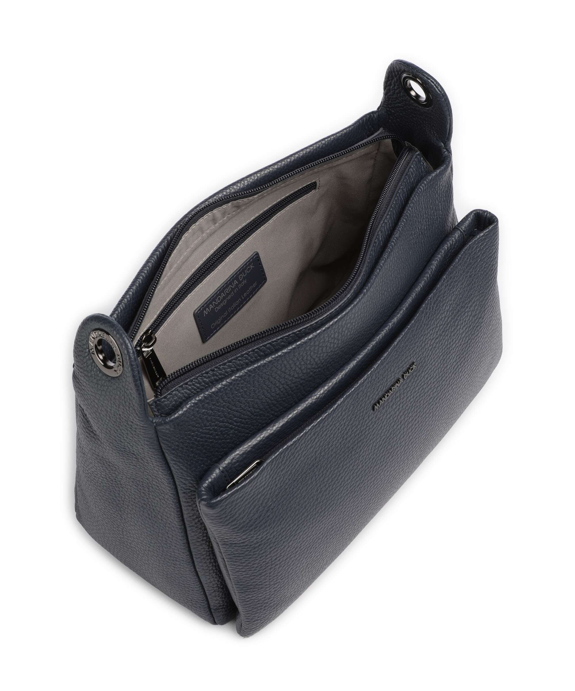 Mandarina Duck Mellow Leather Torba na ramię dress blue - Image 5