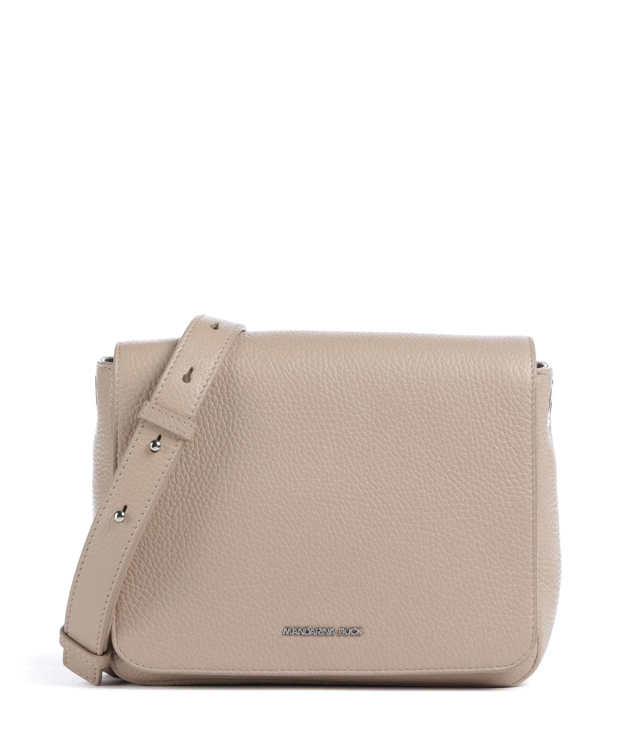 Mandarina Duck Mellow Leather Torba na ramię warm taupe