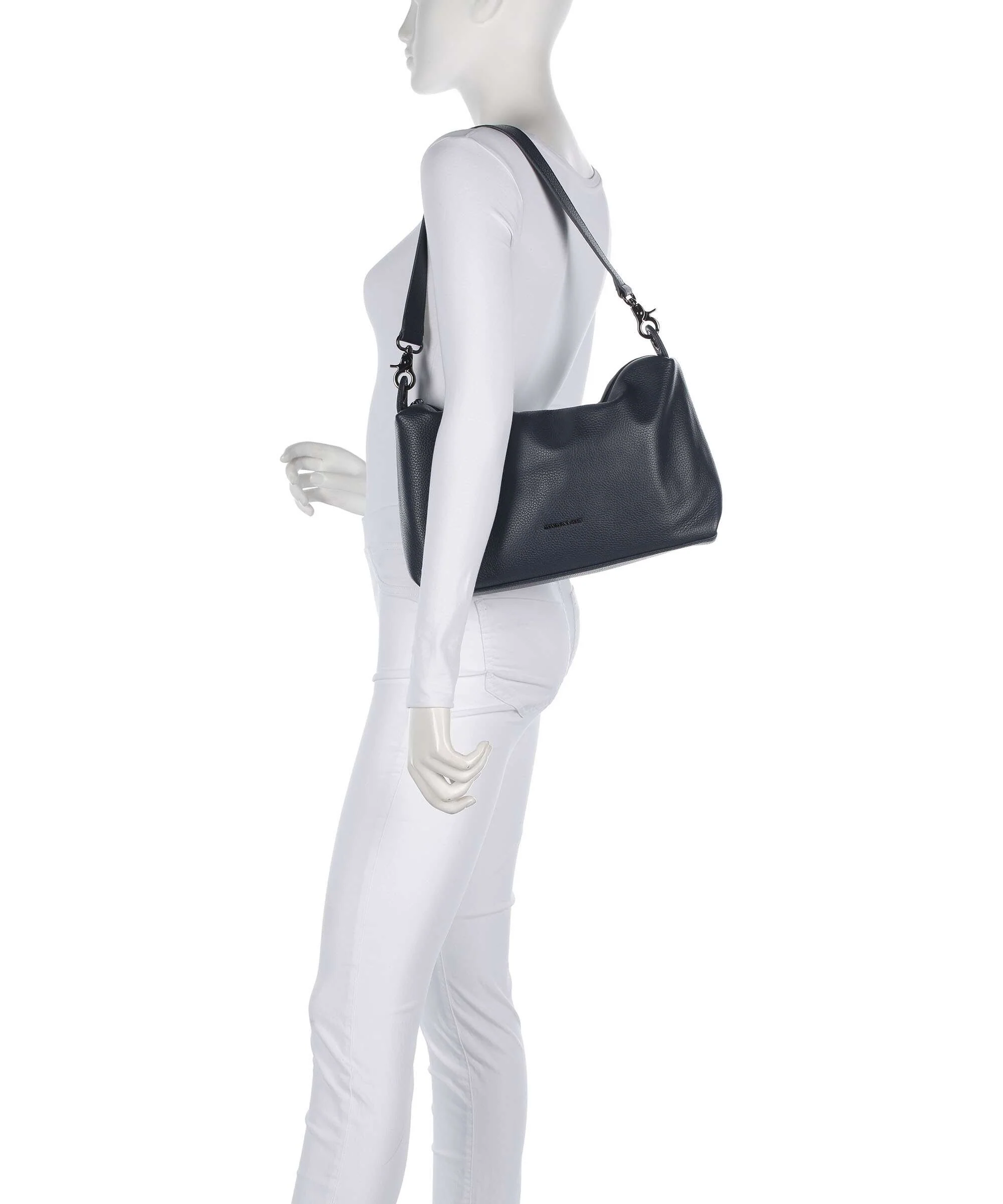 Mandarina Duck Mellow Leather Torba na ramię dress blue - Image 3