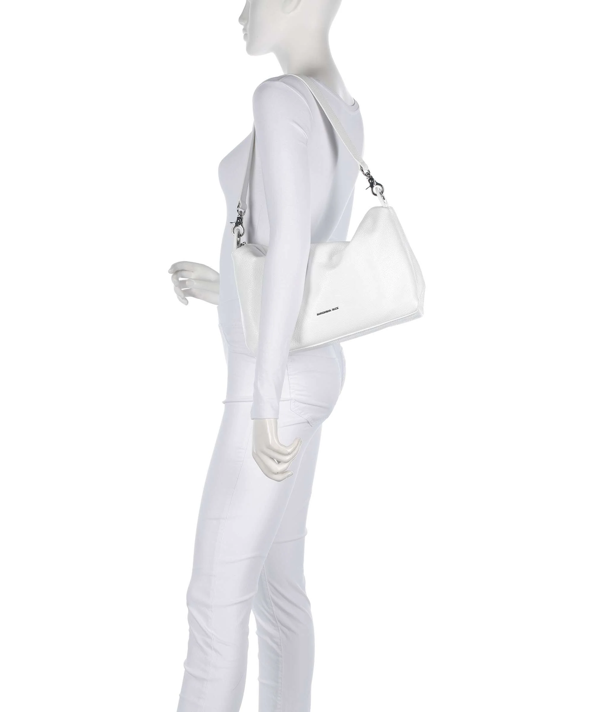 Mandarina Duck Mellow Leather Torba na ramię blanc - Image 3
