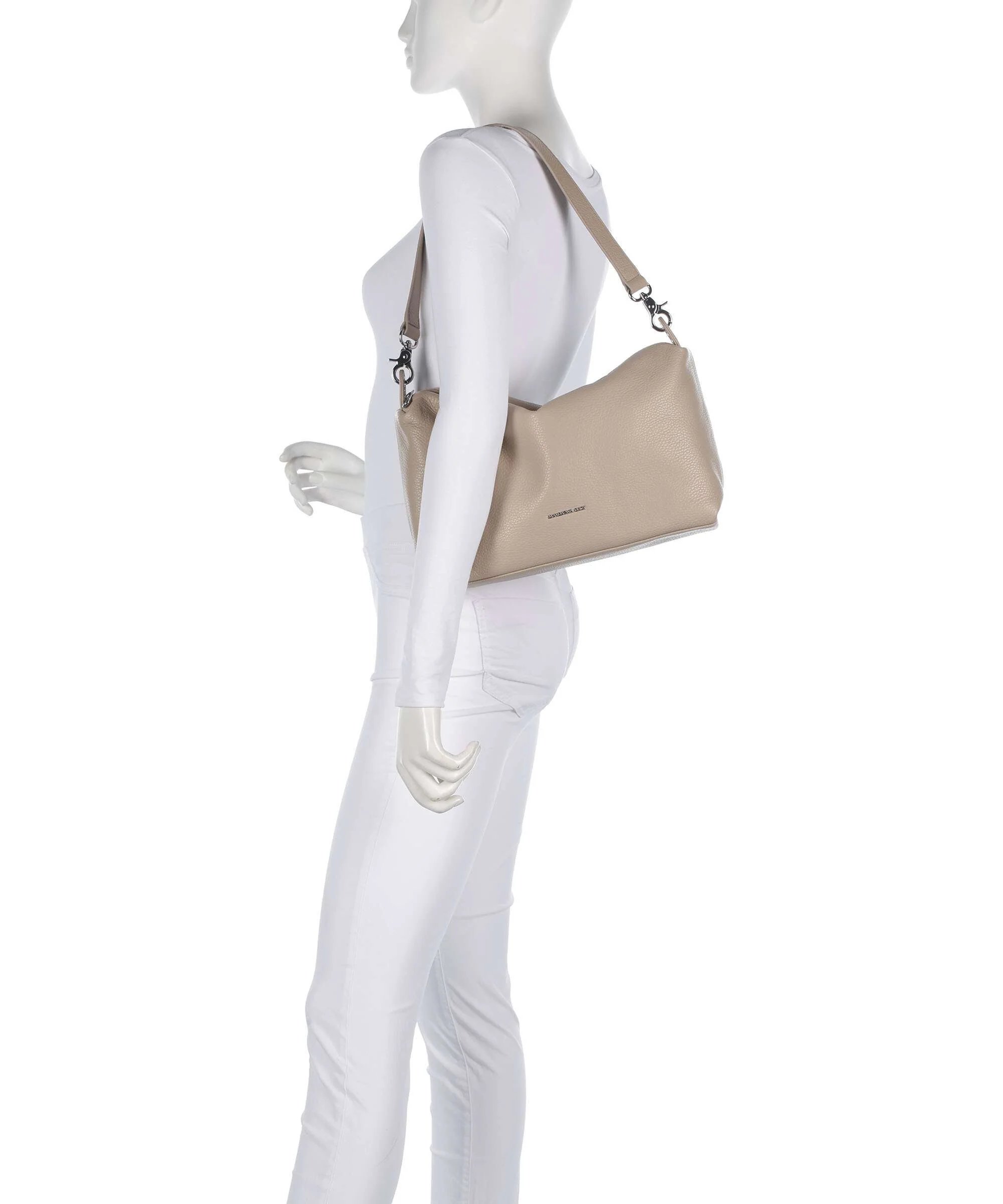 Mandarina Duck Mellow Leather Torba na ramię warm taupe - Image 3