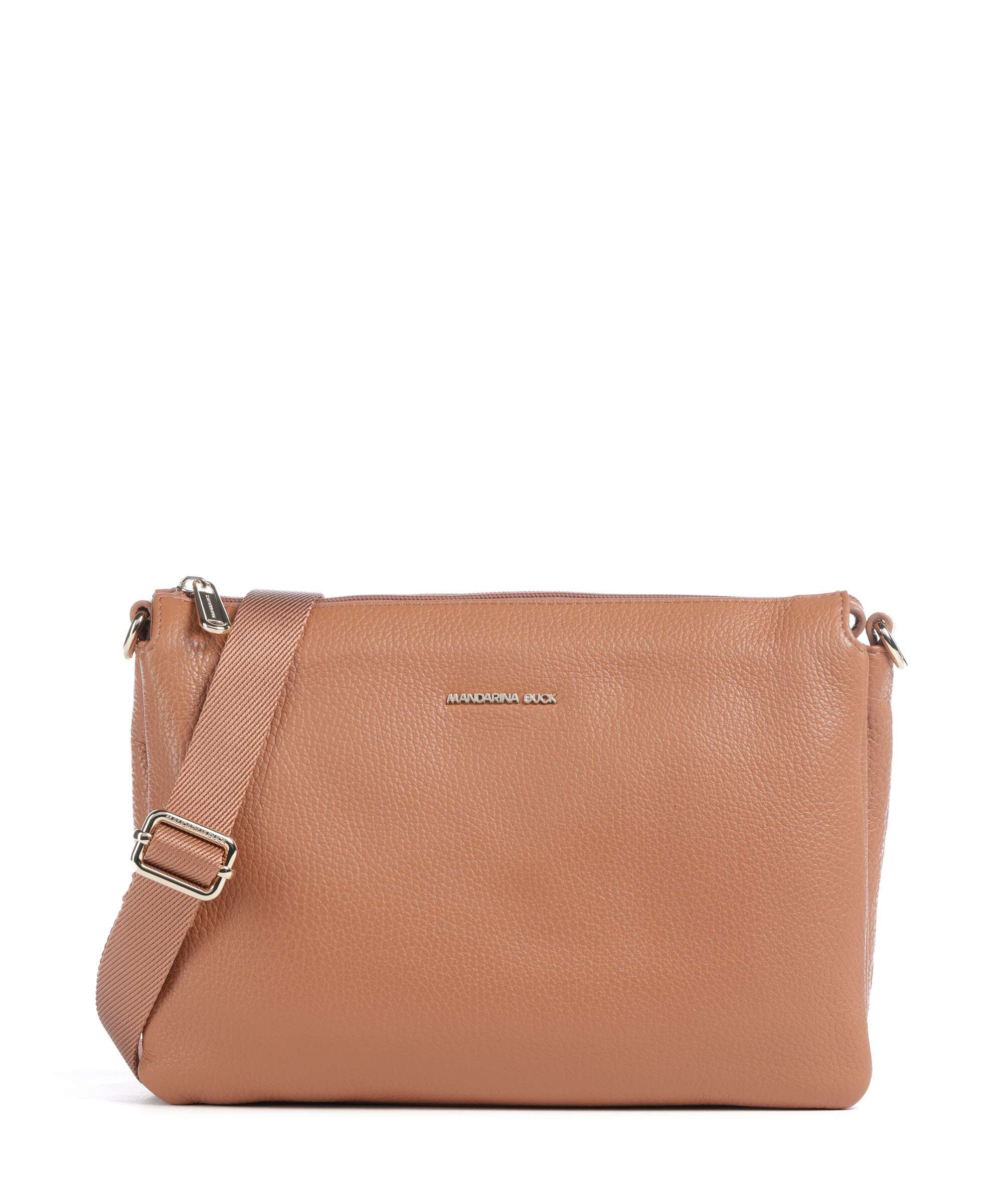Mandarina Duck Mellow Leather Torba przez ramię pecan nut