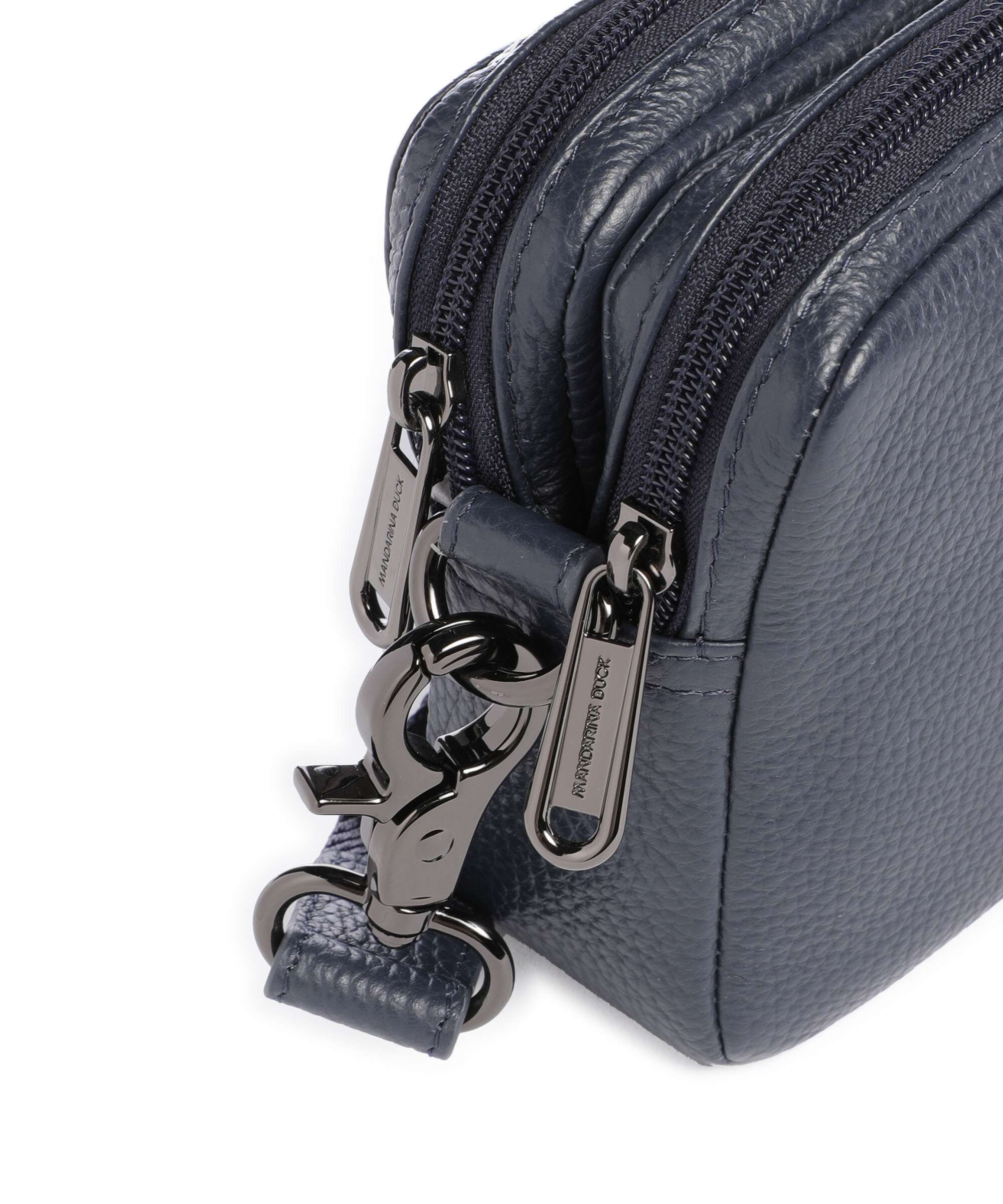 Mandarina Duck Mellow Leather Torba przez ramię dress blue - Image 4