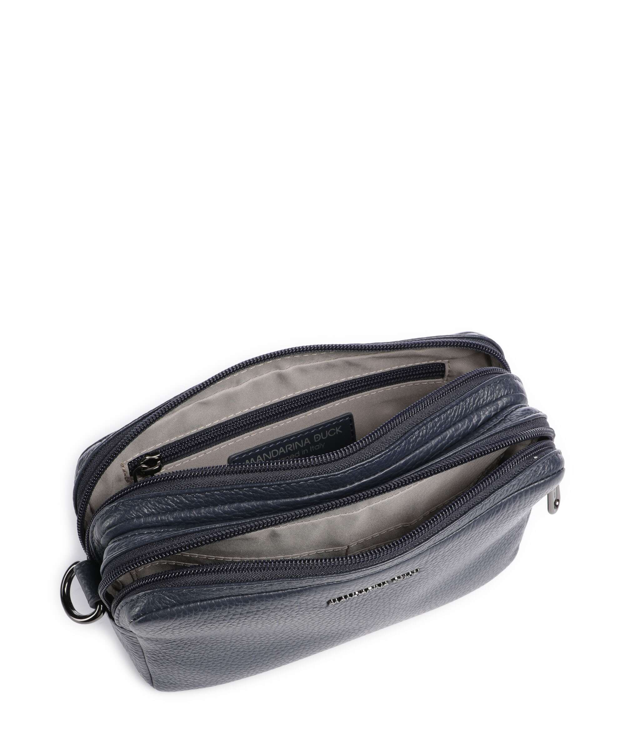 Mandarina Duck Mellow Leather Torba przez ramię dress blue - Image 6