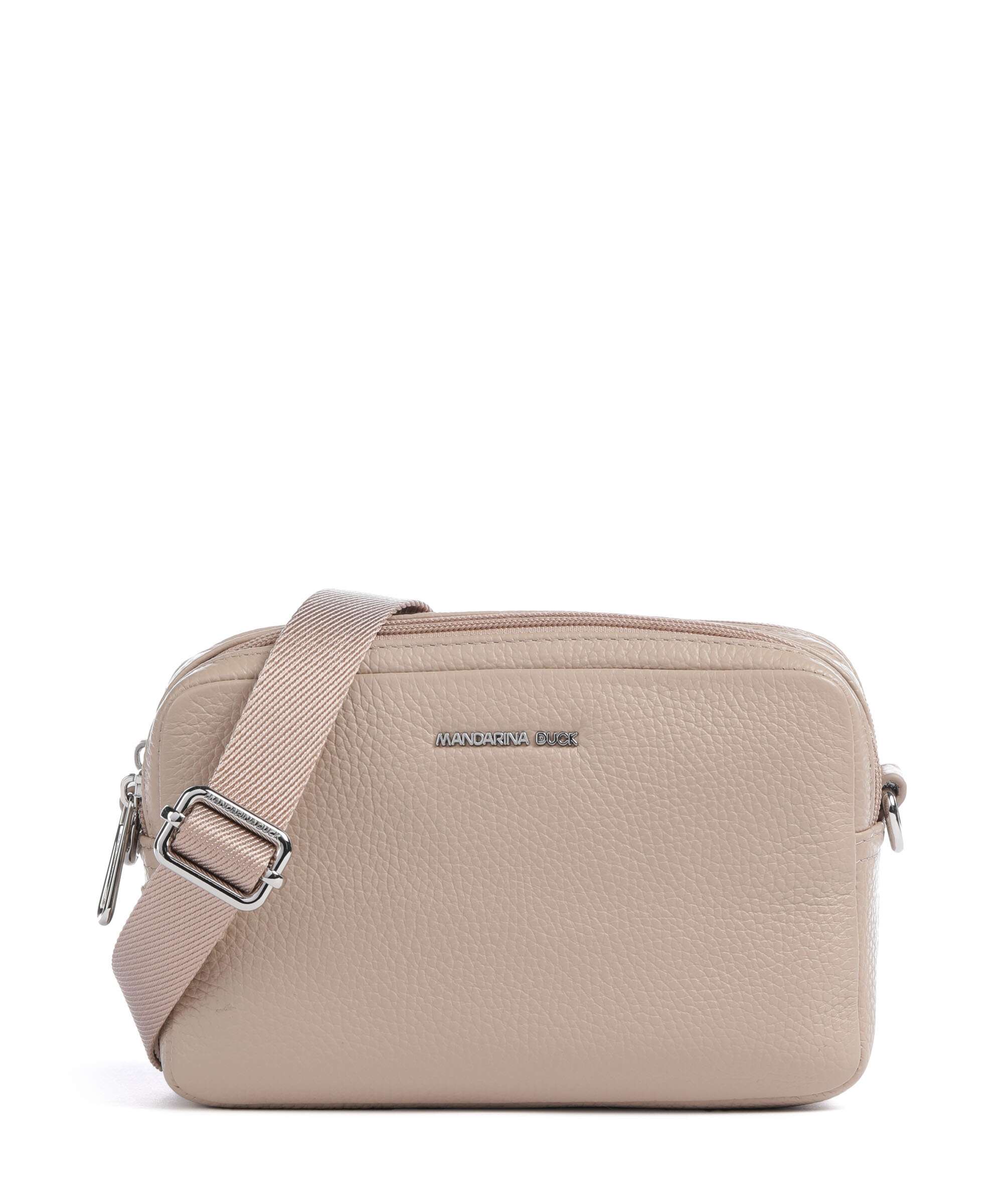 Mandarina Duck Mellow Leather Torba przez ramię warm taupe