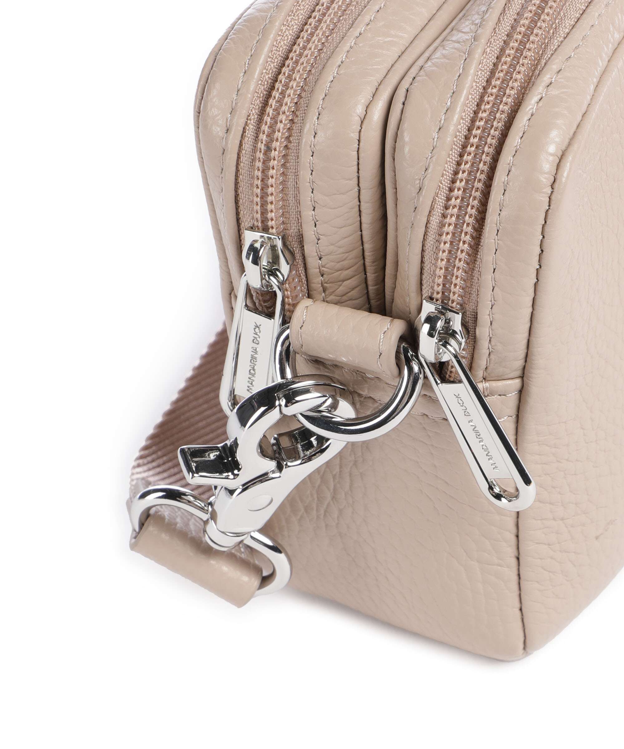 Mandarina Duck Mellow Leather Torba przez ramię warm taupe - Image 4