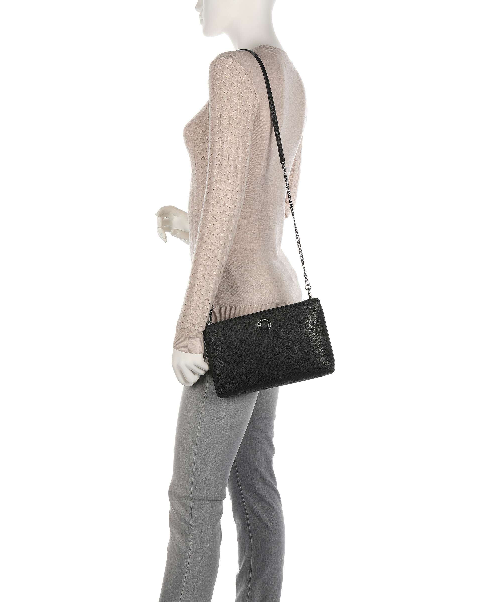 Mandarina Duck Mellow Leather Torba przez ramię nero - Image 3