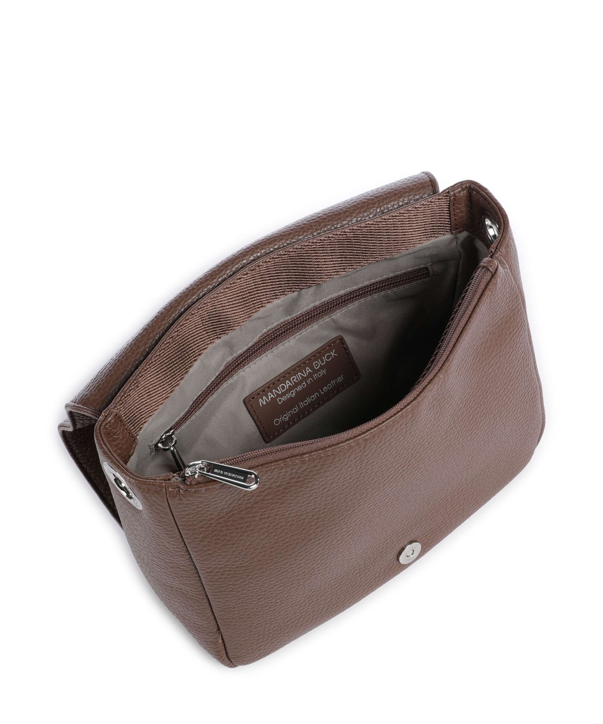 Mandarina Duck Mellow Leather Torba przez ramię milk chocolate - Image 5