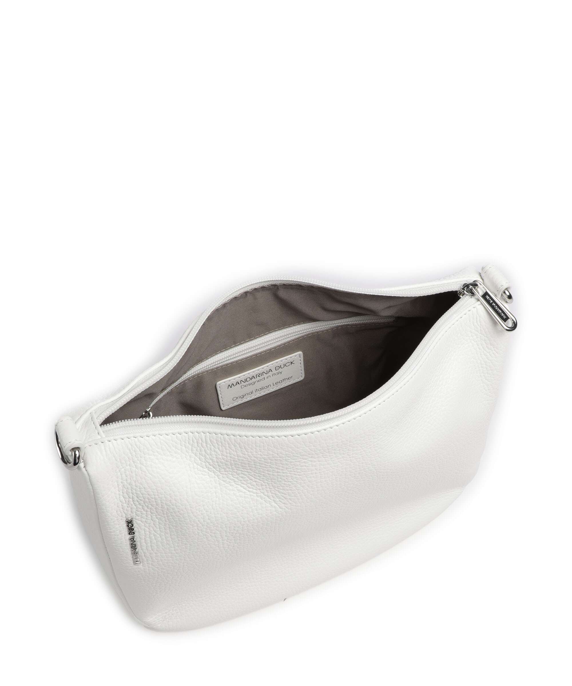 Mandarina Duck Mellow Leather Torba przez ramię blanc - Image 5