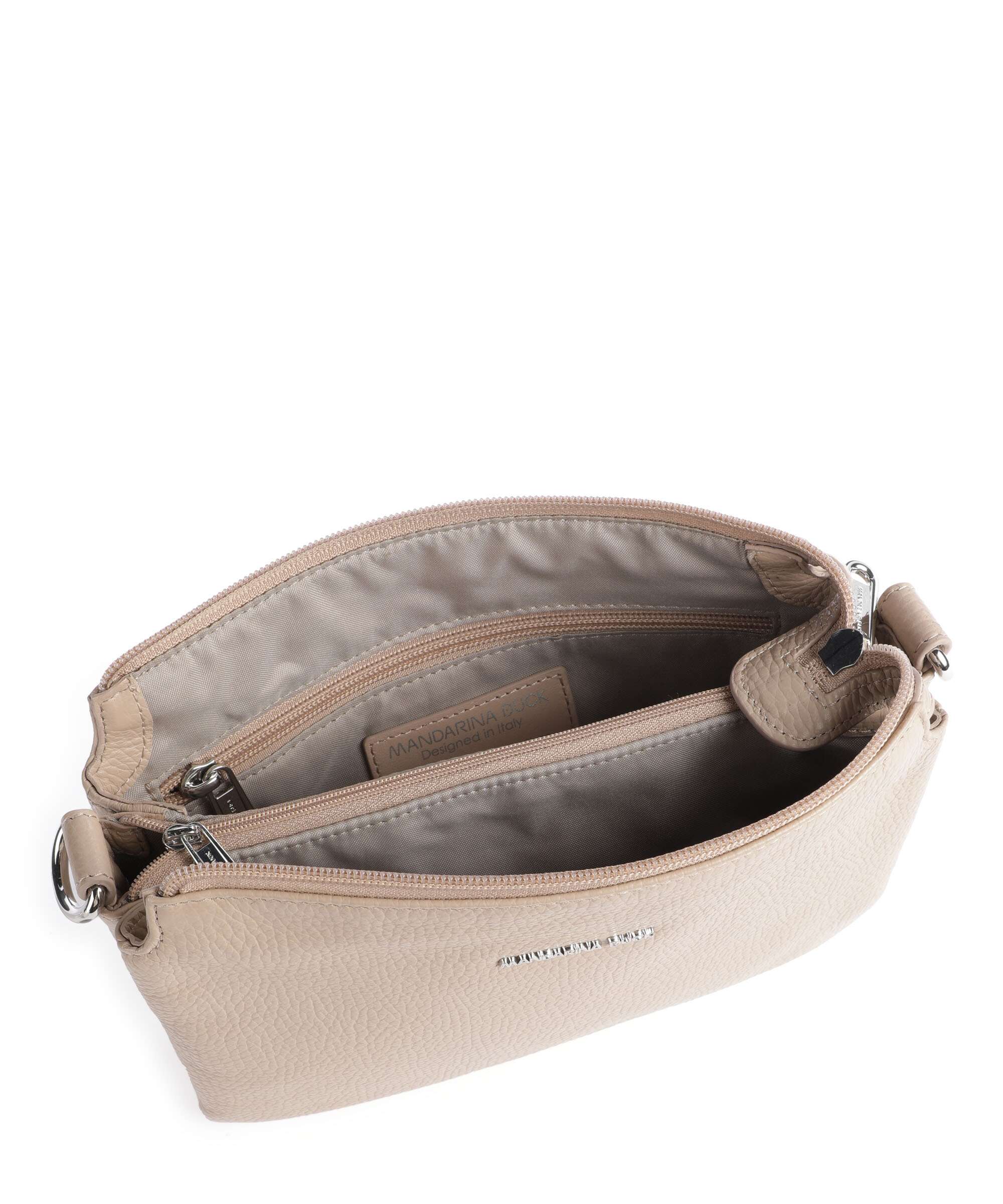 Mandarina Duck Mellow Leather Torba przez ramię warm taupe - Image 6