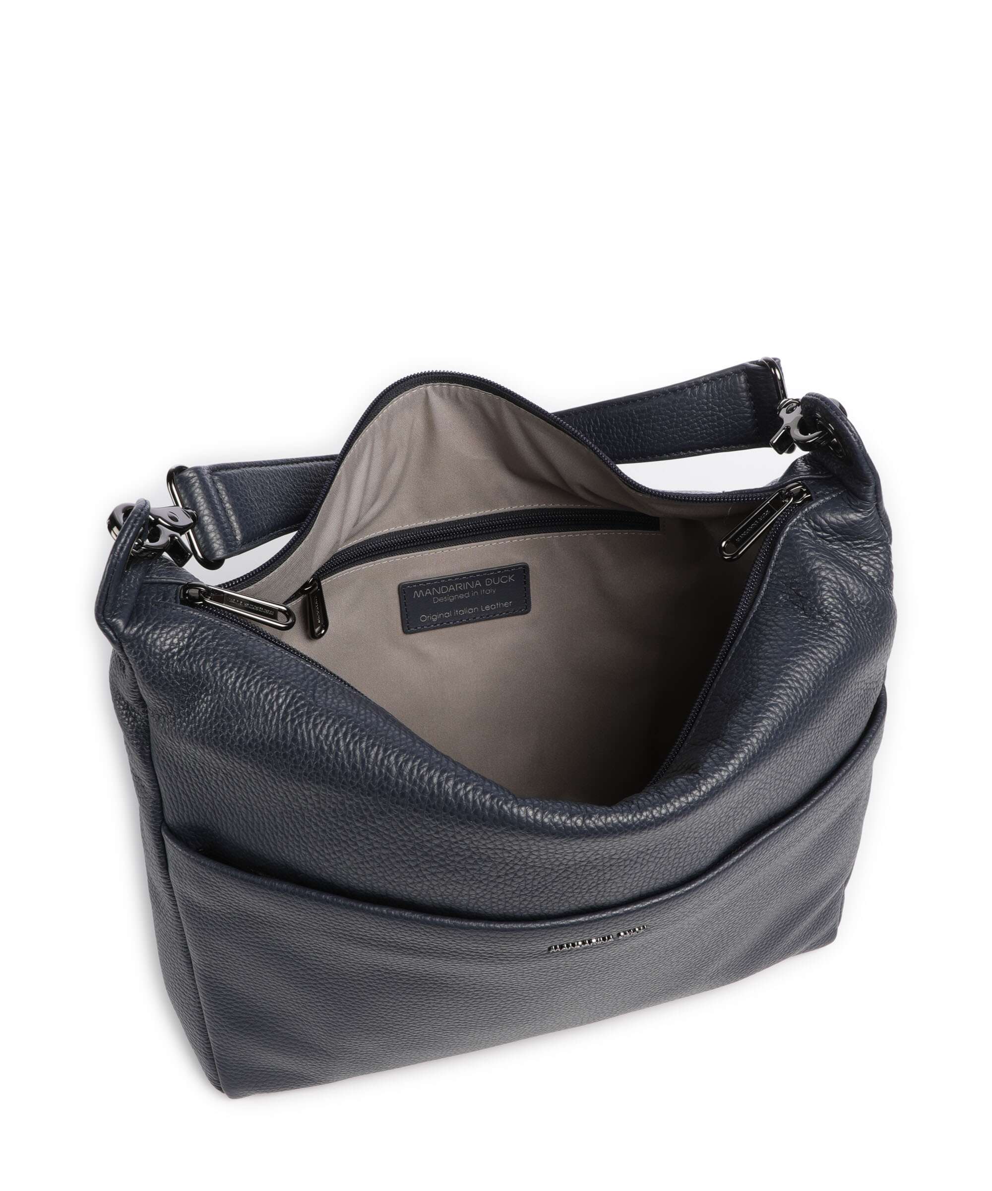 Mandarina Duck Mellow Leather Torebka worek dress blue - Image 5