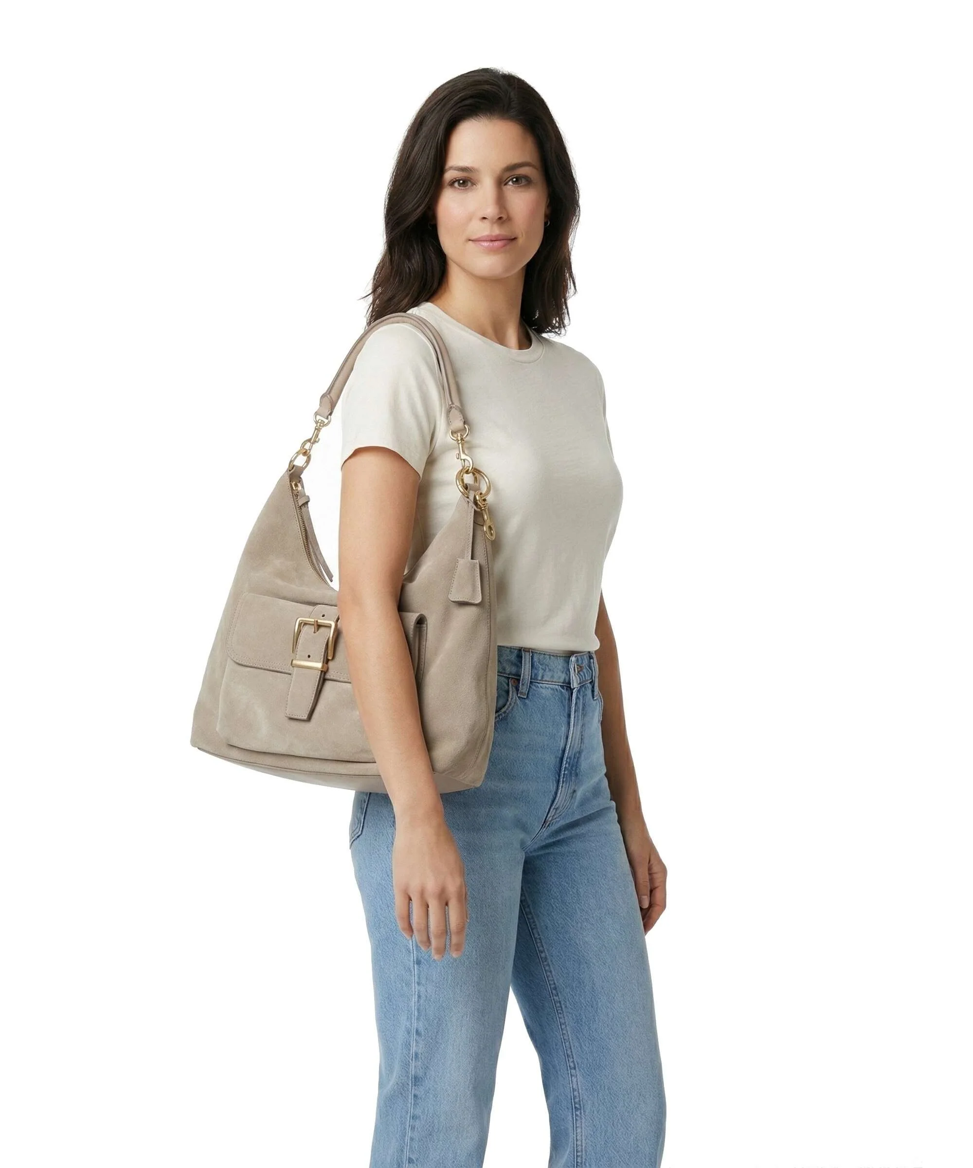 Marc O'Polo Caamu M Torebka worek earthy taupe - Image 3