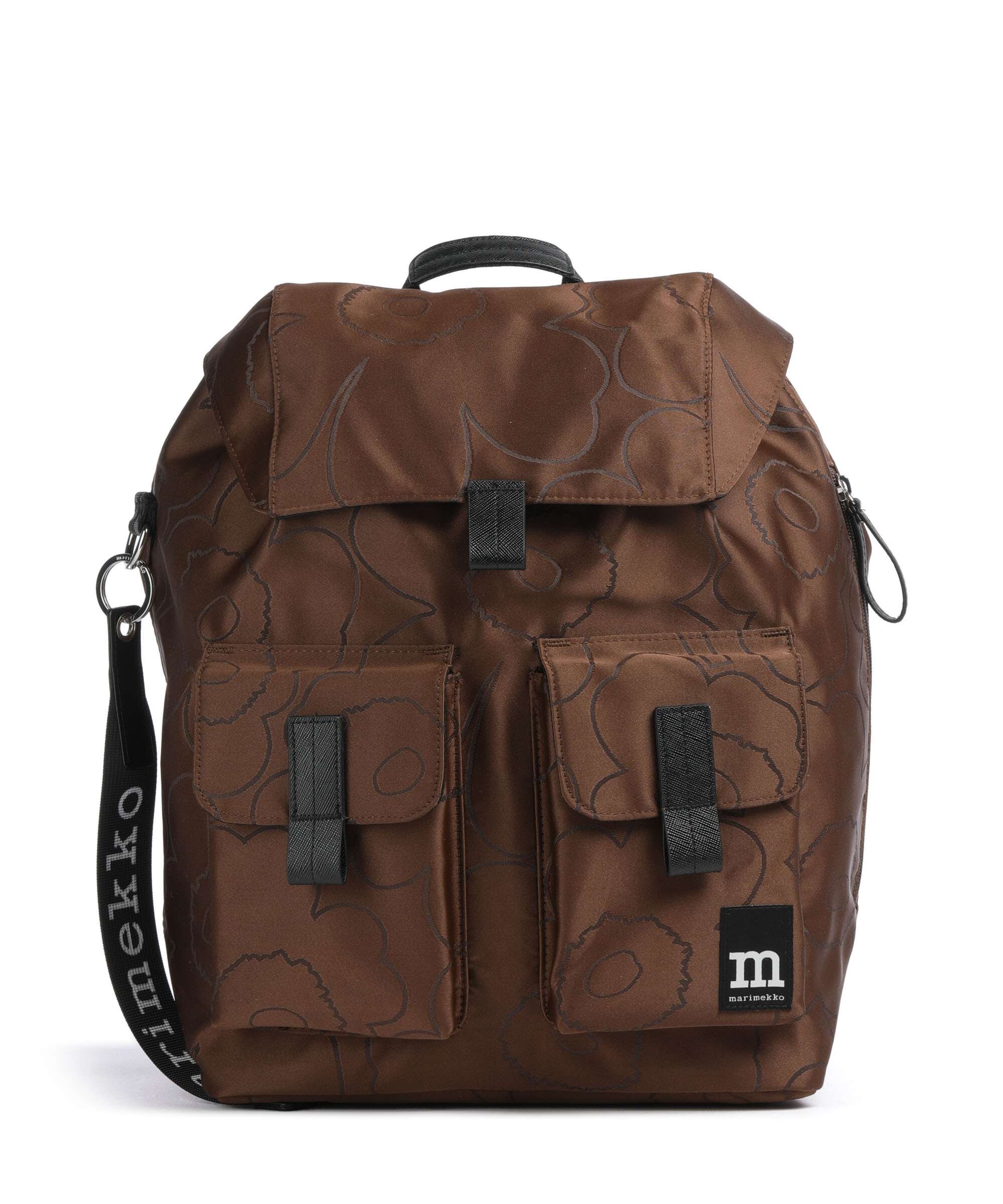 Marimekko Everything Unikko L Plecak brown/black