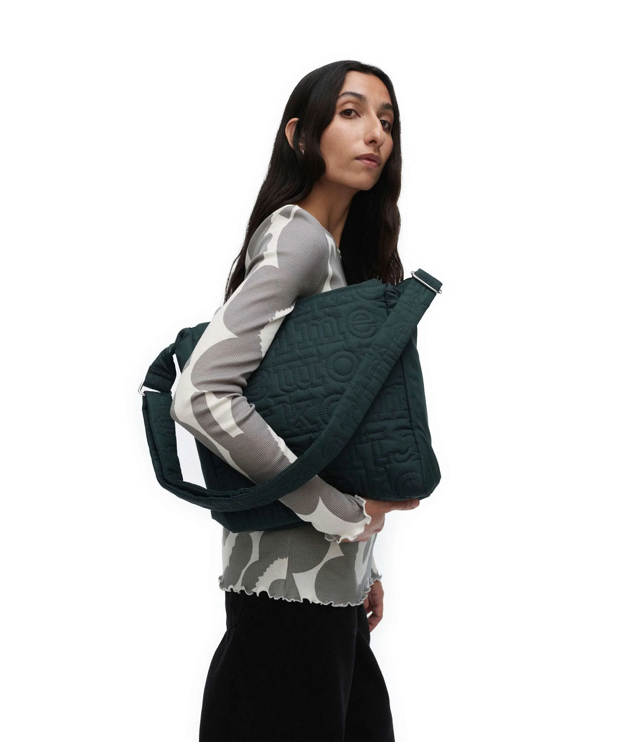 Marimekko Joy Logo M Torba przez ramię dark green - Image 3