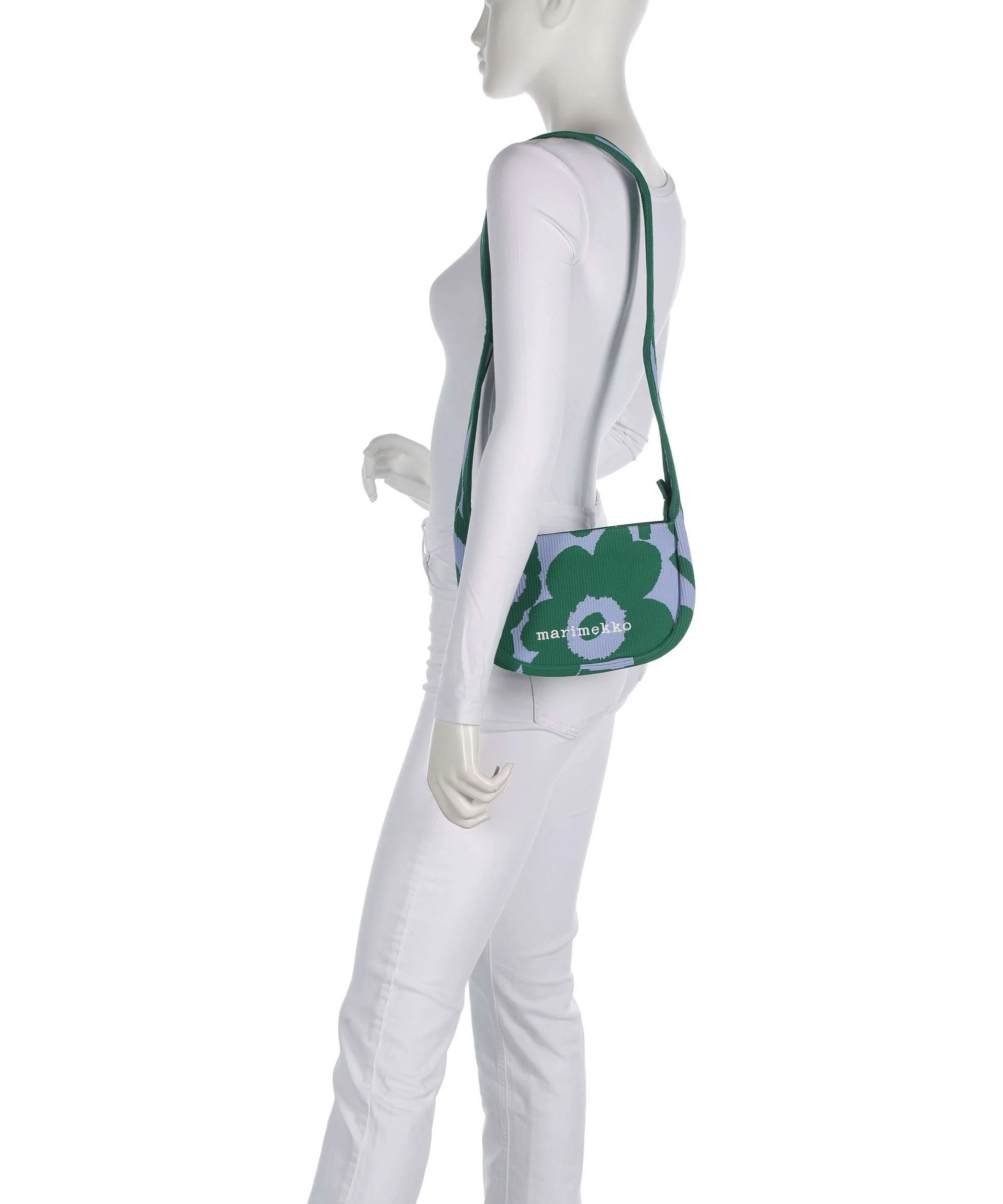 Marimekko Knitted Unikko Torba na ramię dark green/blue - Image 3