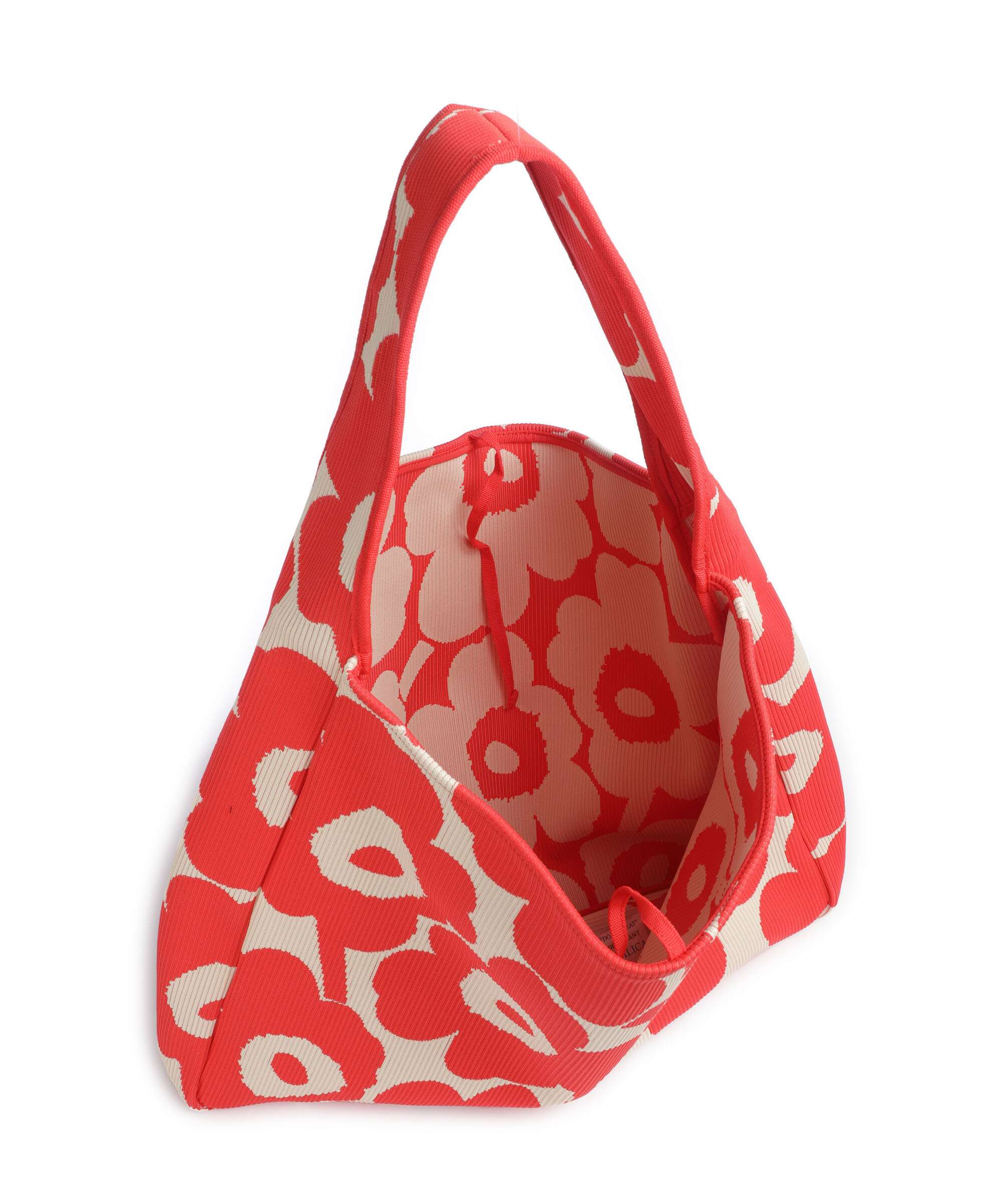 Marimekko Knitted Unikko Torebka worek pink/beige - Image 5