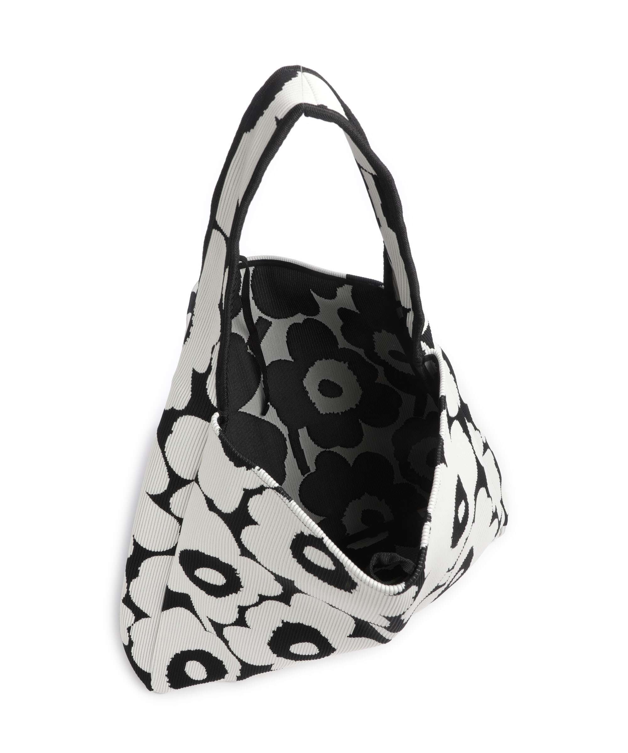 Marimekko Knitted Unikko Torebka worek black/offwhite - Image 5