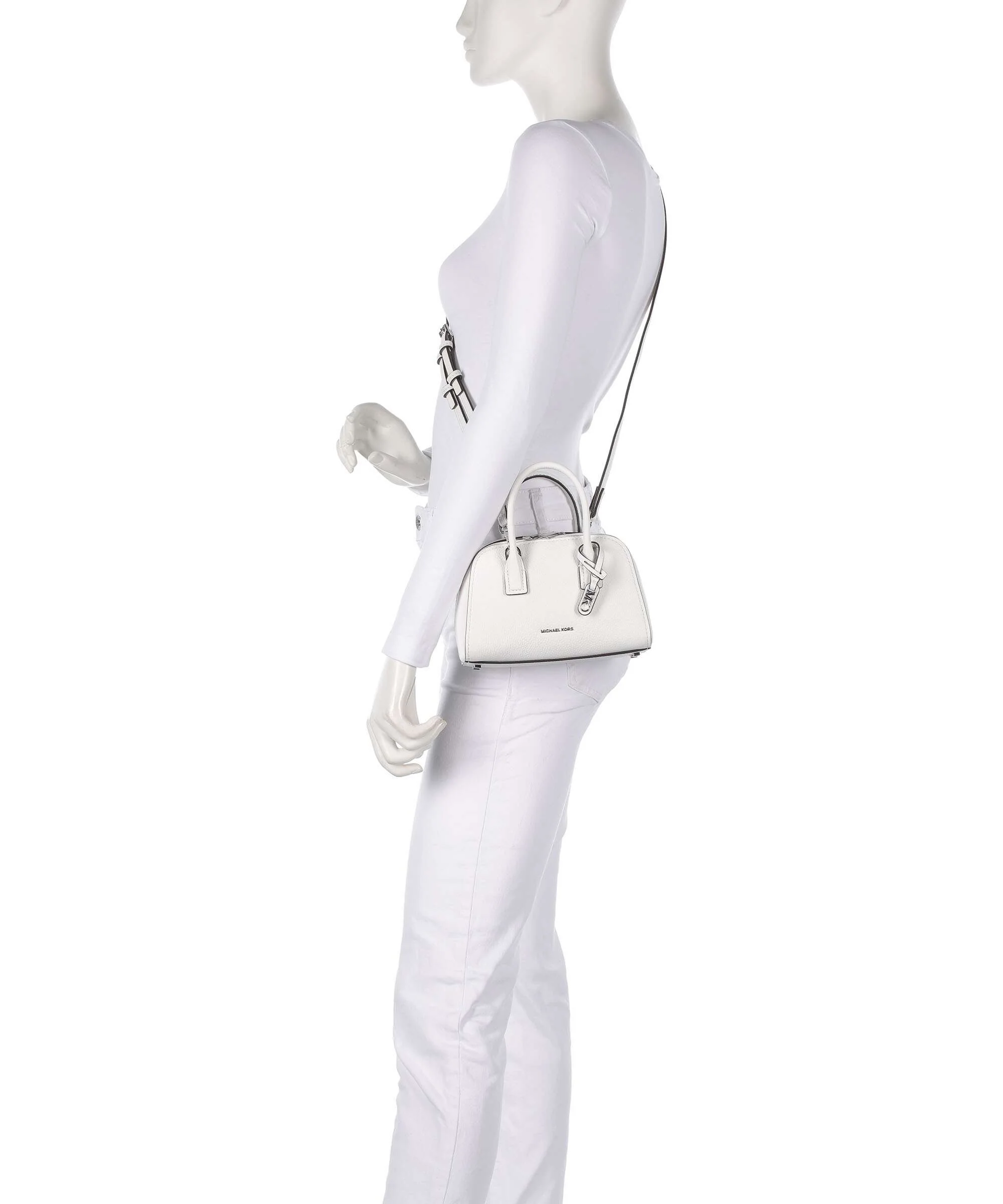 Michael Kors Ashton Torba przez ramię optic white - Image 3