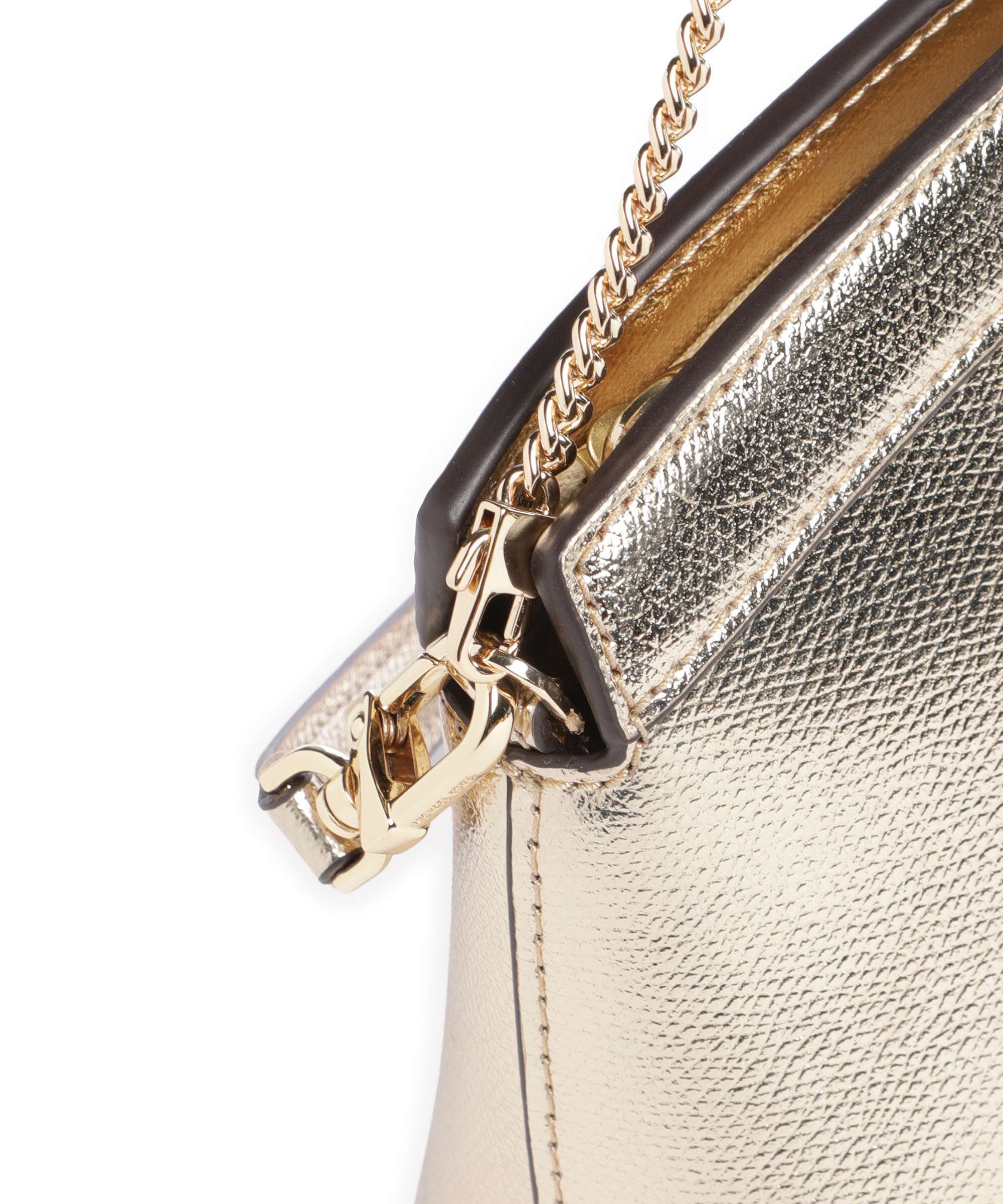 Michael Kors Athena Dome Chain Small Torba na ramię pale gold - Image 5