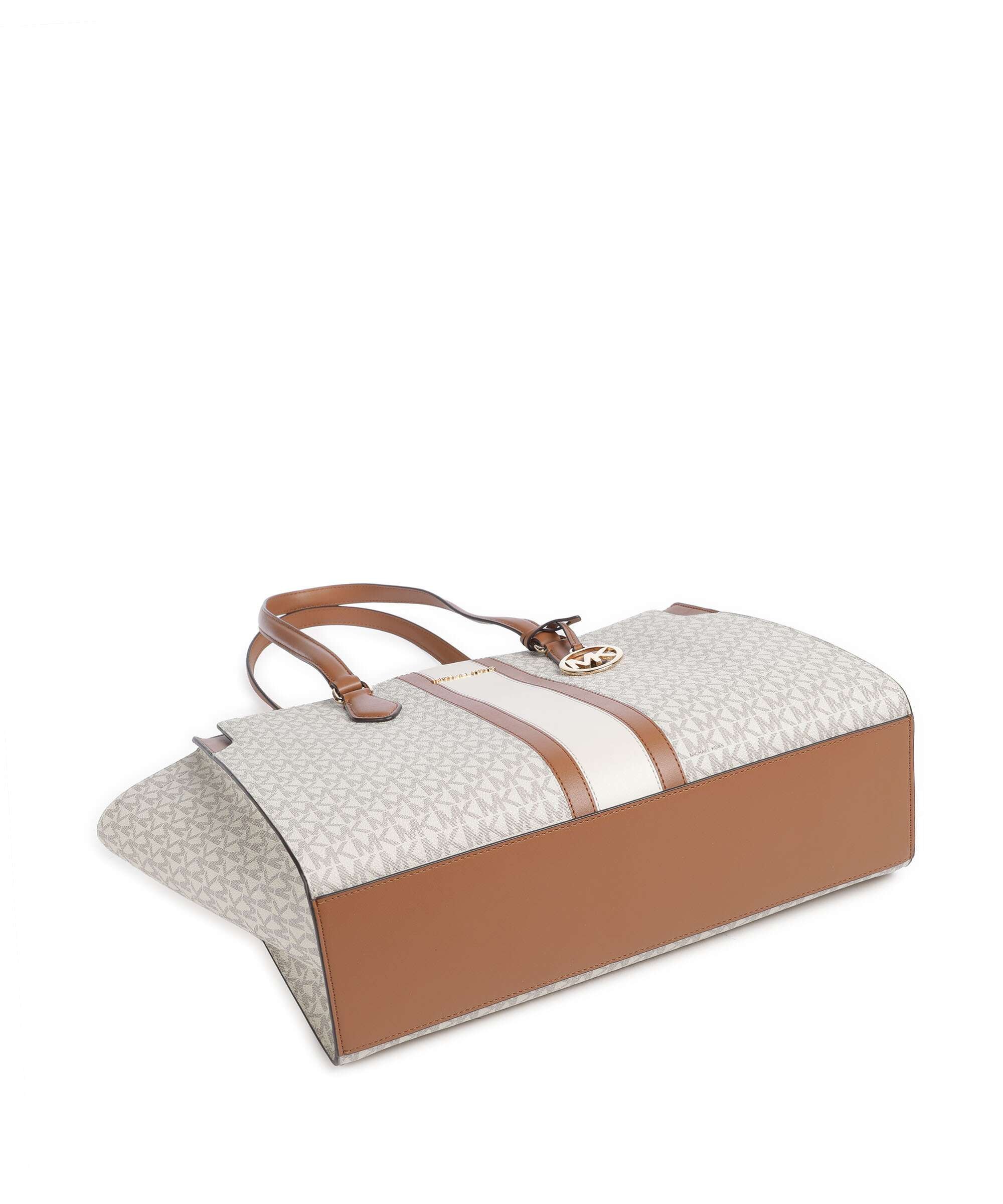 Michael Kors Becca Large Torba na zakupy vanilla/acorn - Image 4