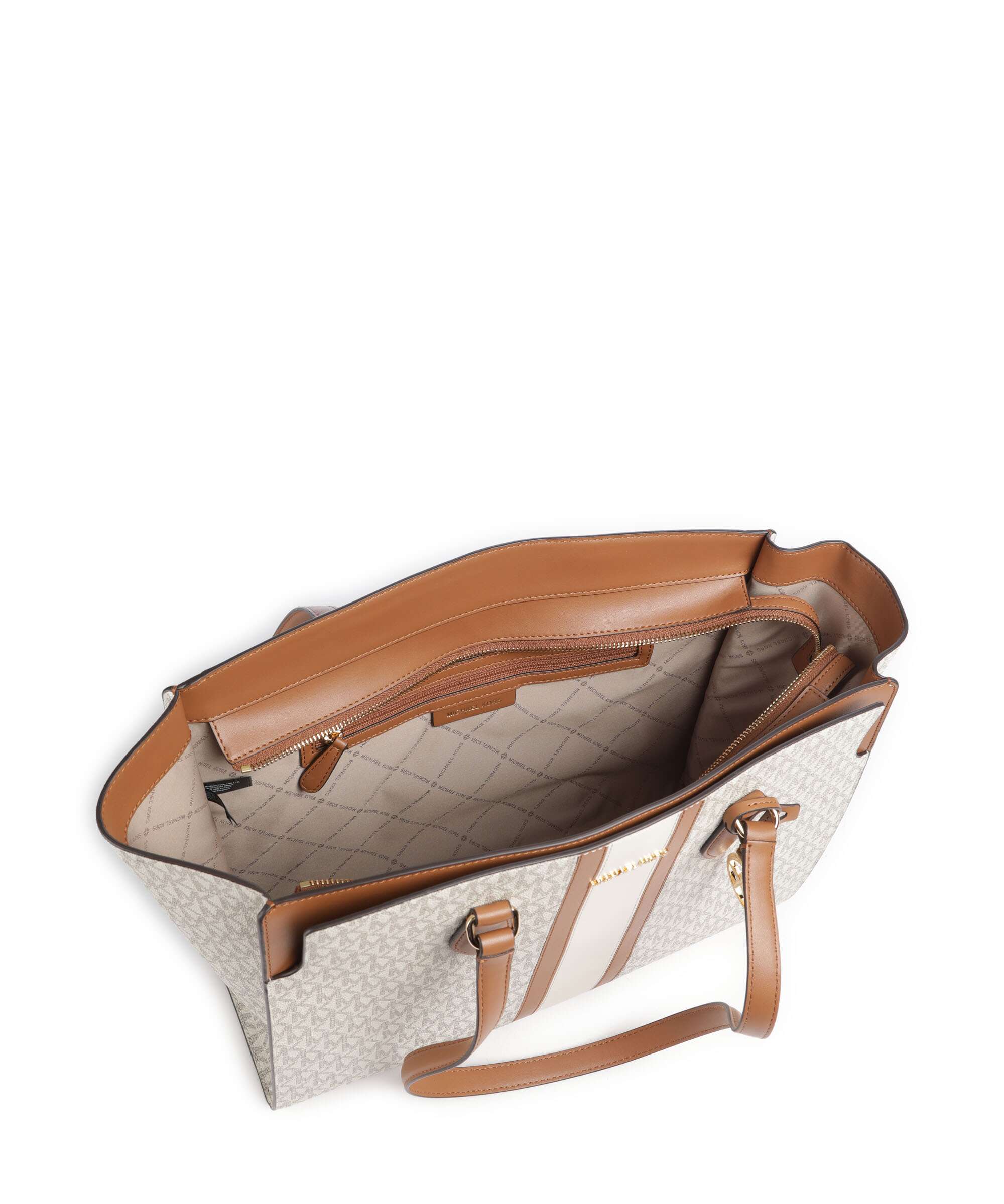 Michael Kors Becca Large Torba na zakupy vanilla/acorn - Image 5
