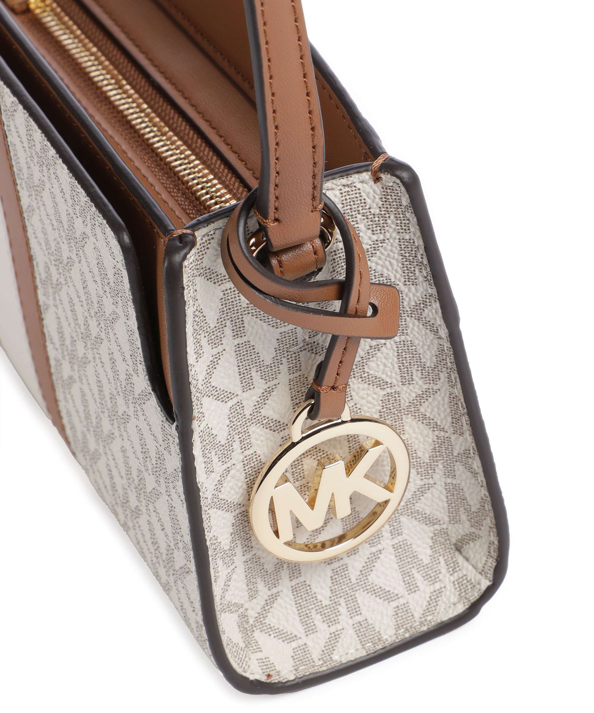 Michael Kors Becca Small Torba przez ramię vanilla/acorn - Image 4