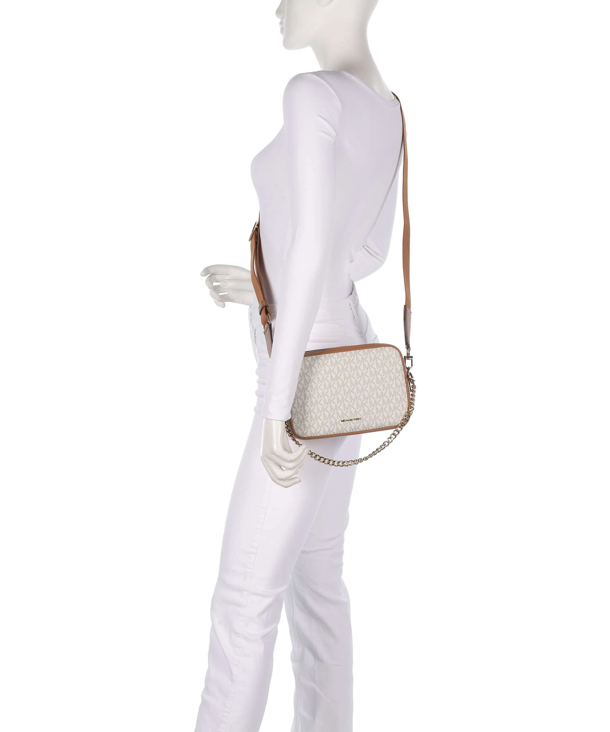 Michael Kors Bryant Medium Torba przez ramię vanilla/acorn - Image 3