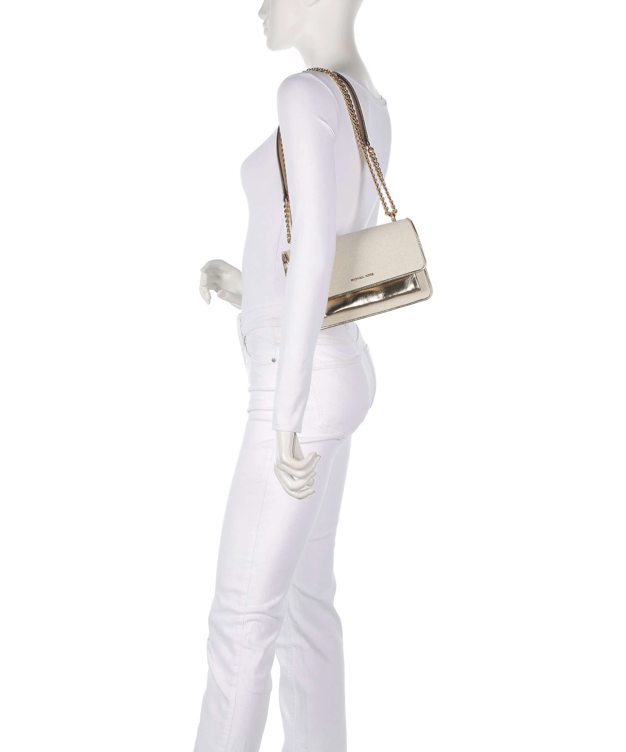 Michael Kors Claire Torba na ramię pale gold - Image 3