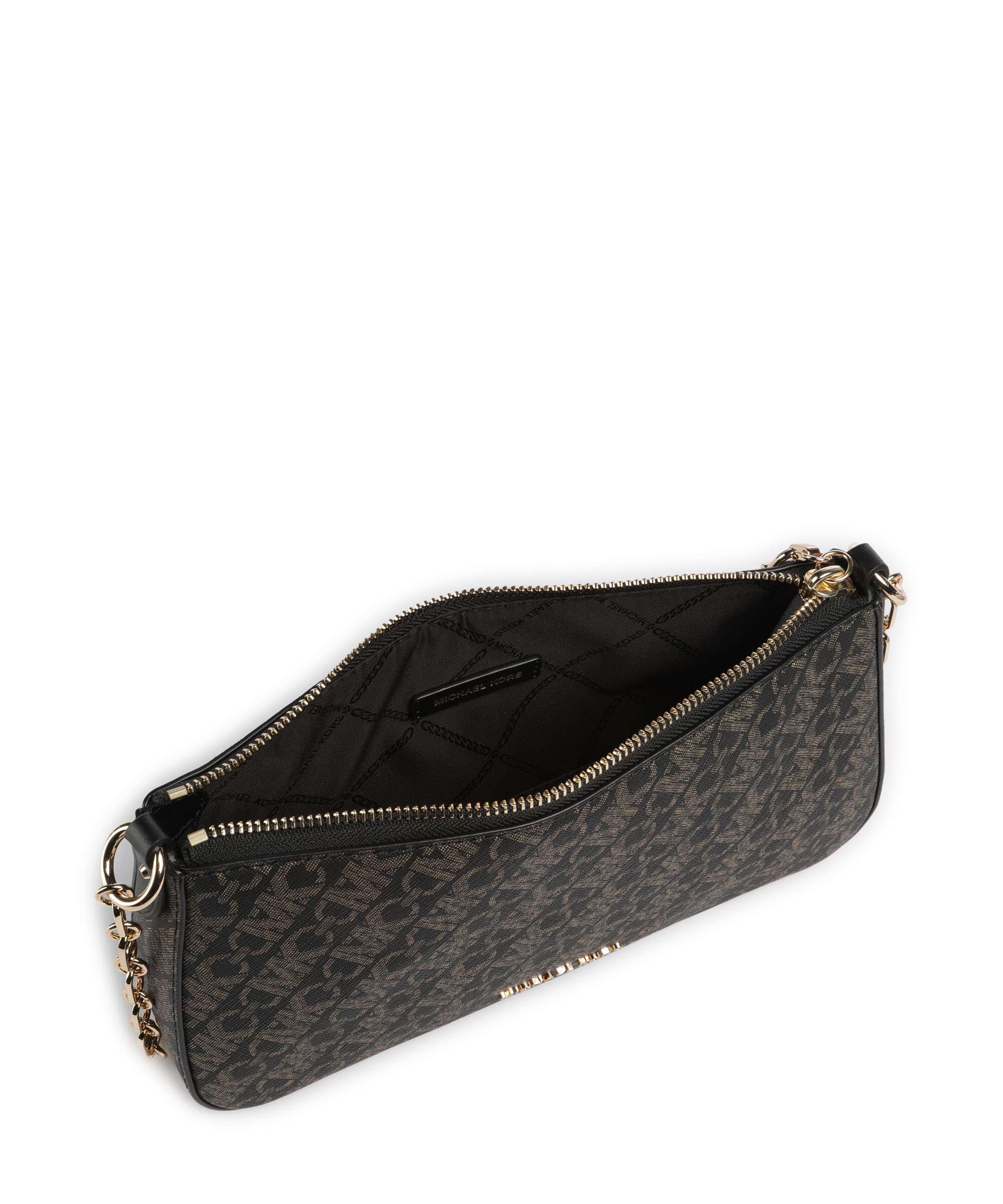 Michael Kors Empire Torba na ramię black/pale gold - Image 6