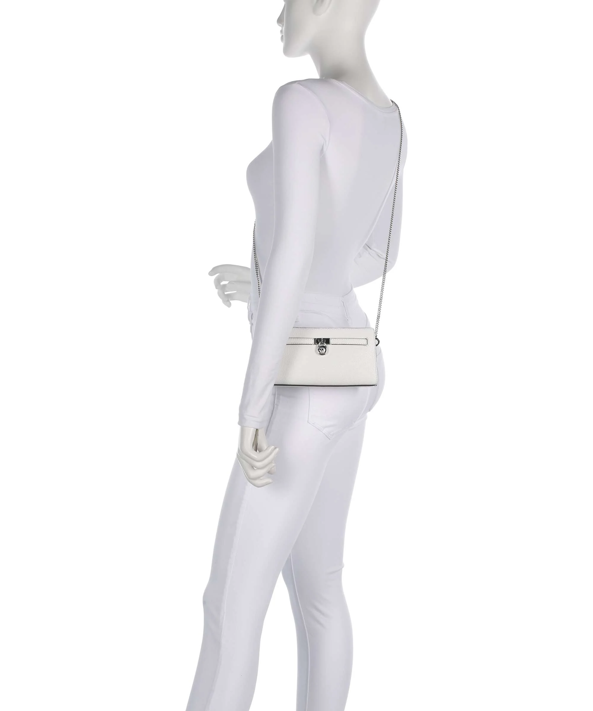 Michael Kors Hamilton Moderne XS Torba przez ramię optic white - Image 3