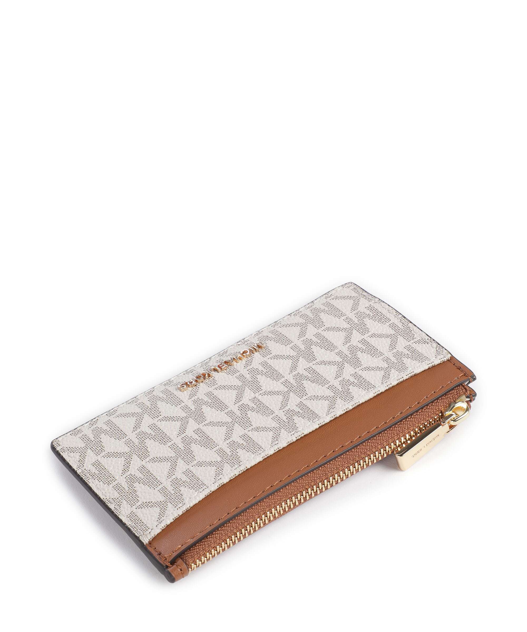 Michael Kors Jet Set Etui na karty kredytowe vanilla/acorn - Image 3