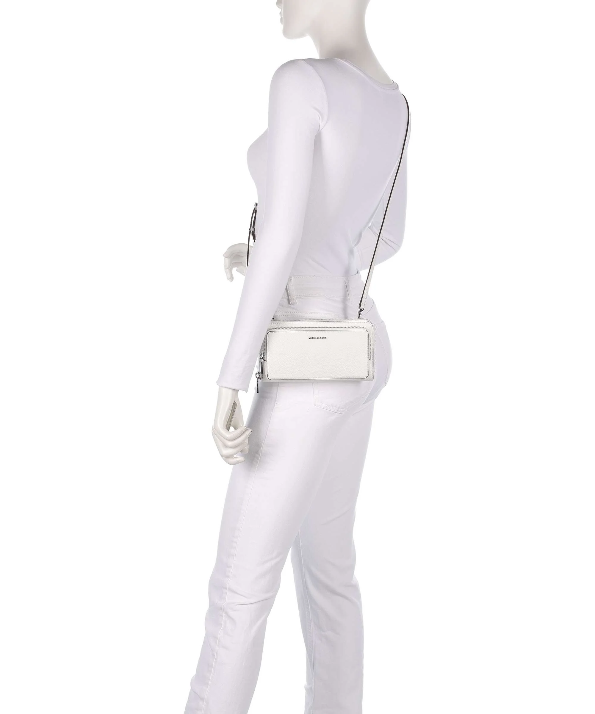 Michael Kors Jet Set Large Continental Torba przez ramię optic white - Image 3