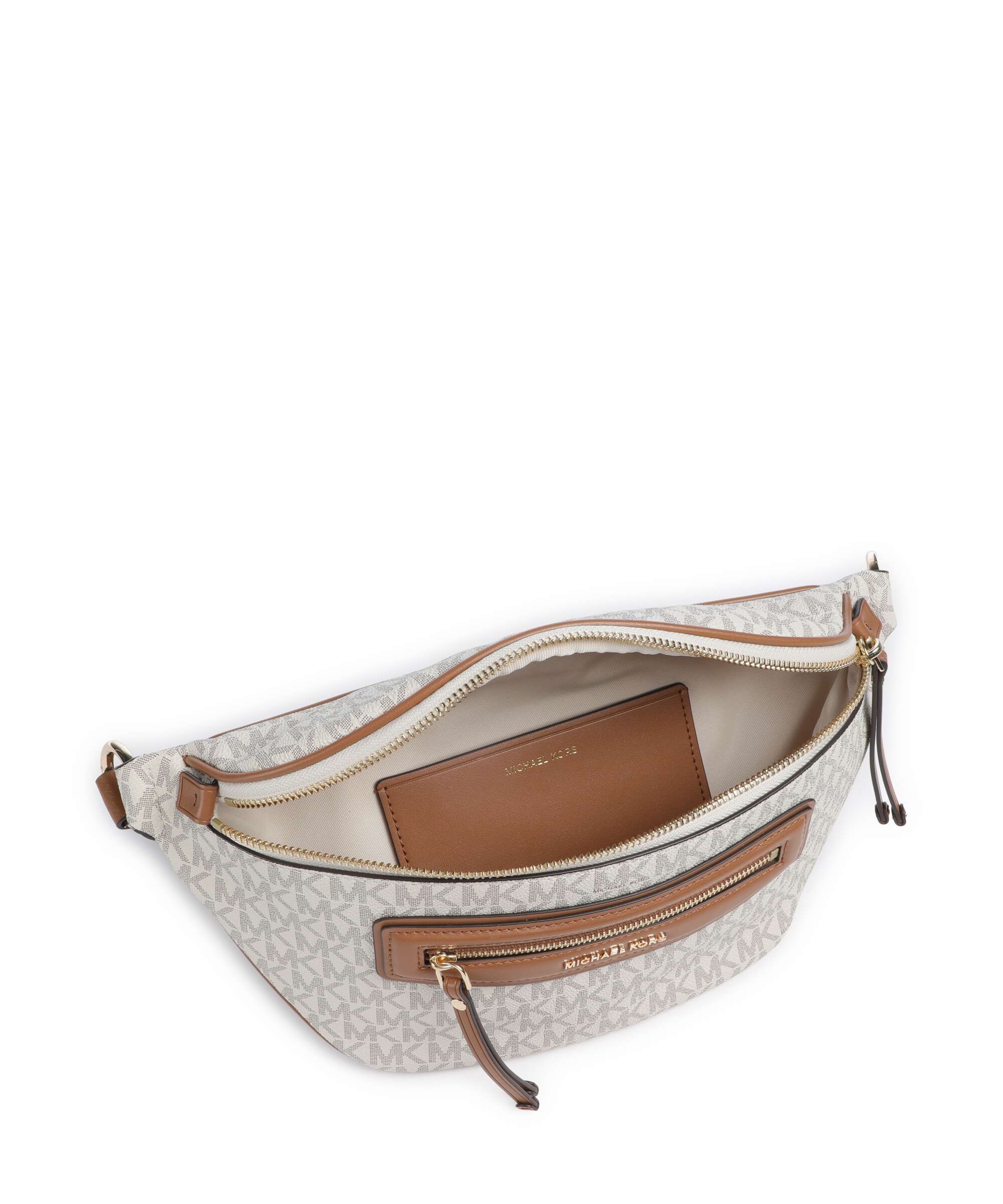 Michael Kors Jet Set Travel Medium Saszetka nerka vanilla/acorn - Image 5