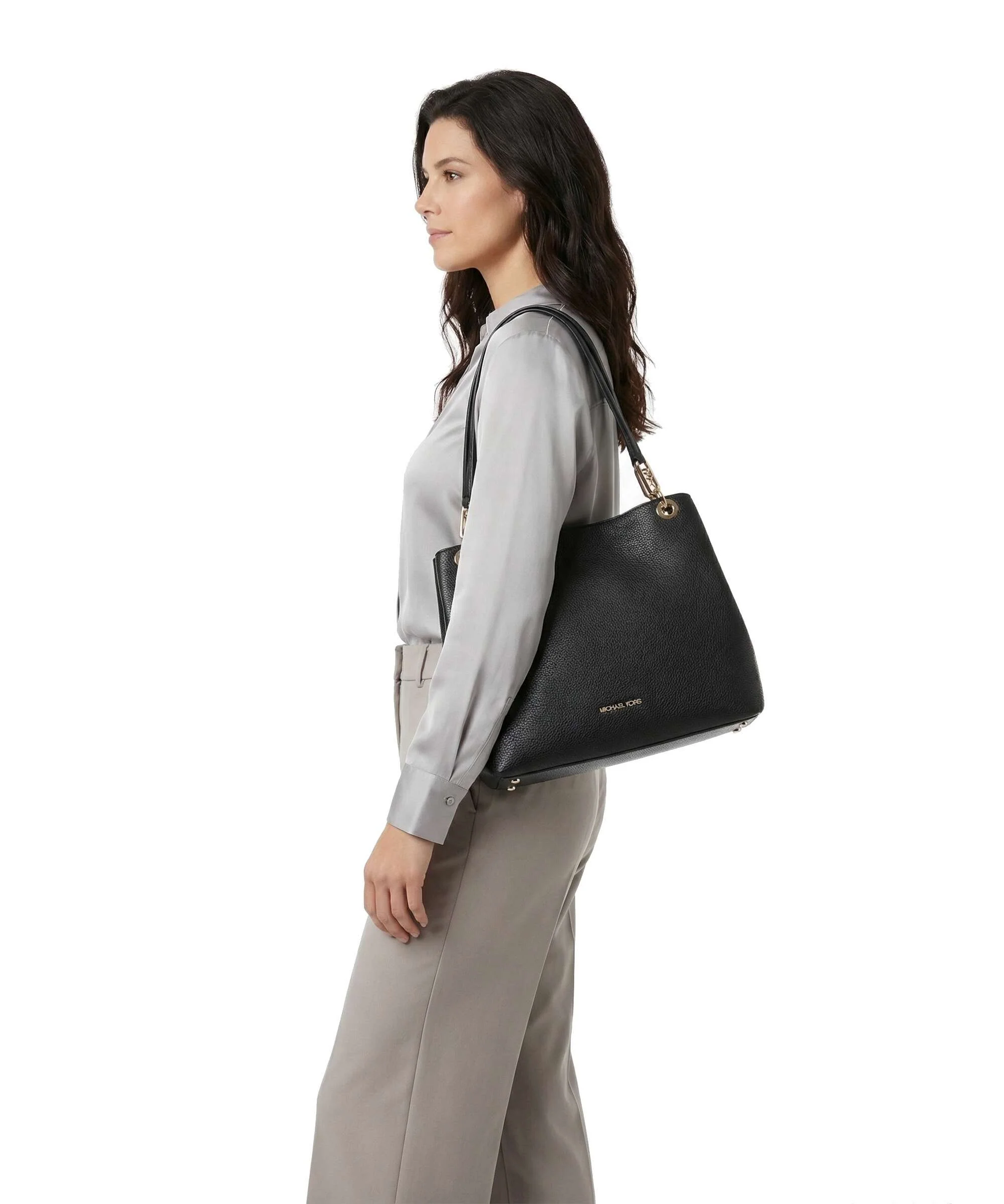 Michael Kors Kensington Large Torebka worek black - Image 3