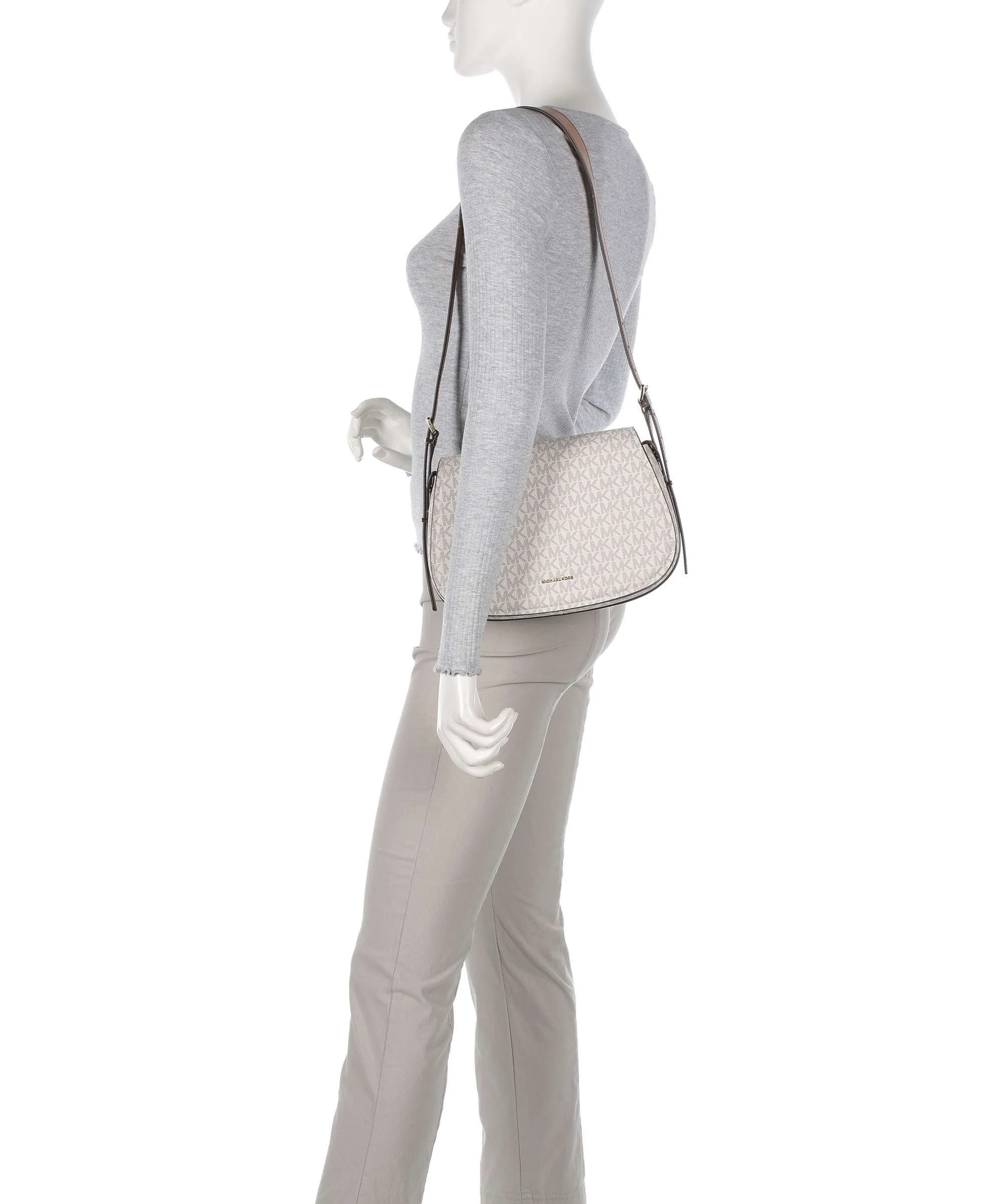 Michael Kors Lydia Torba na ramię vanilla/acorn - Image 3