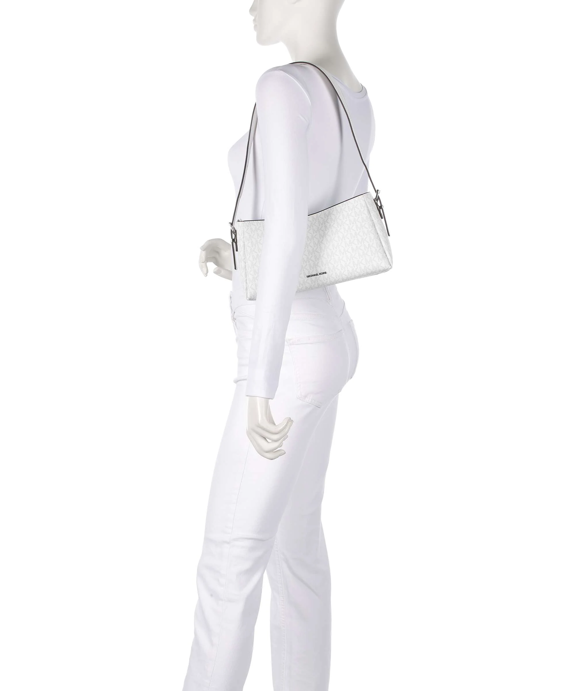 Michael Kors Moore Torba na ramię optic white/alluminium - Image 3