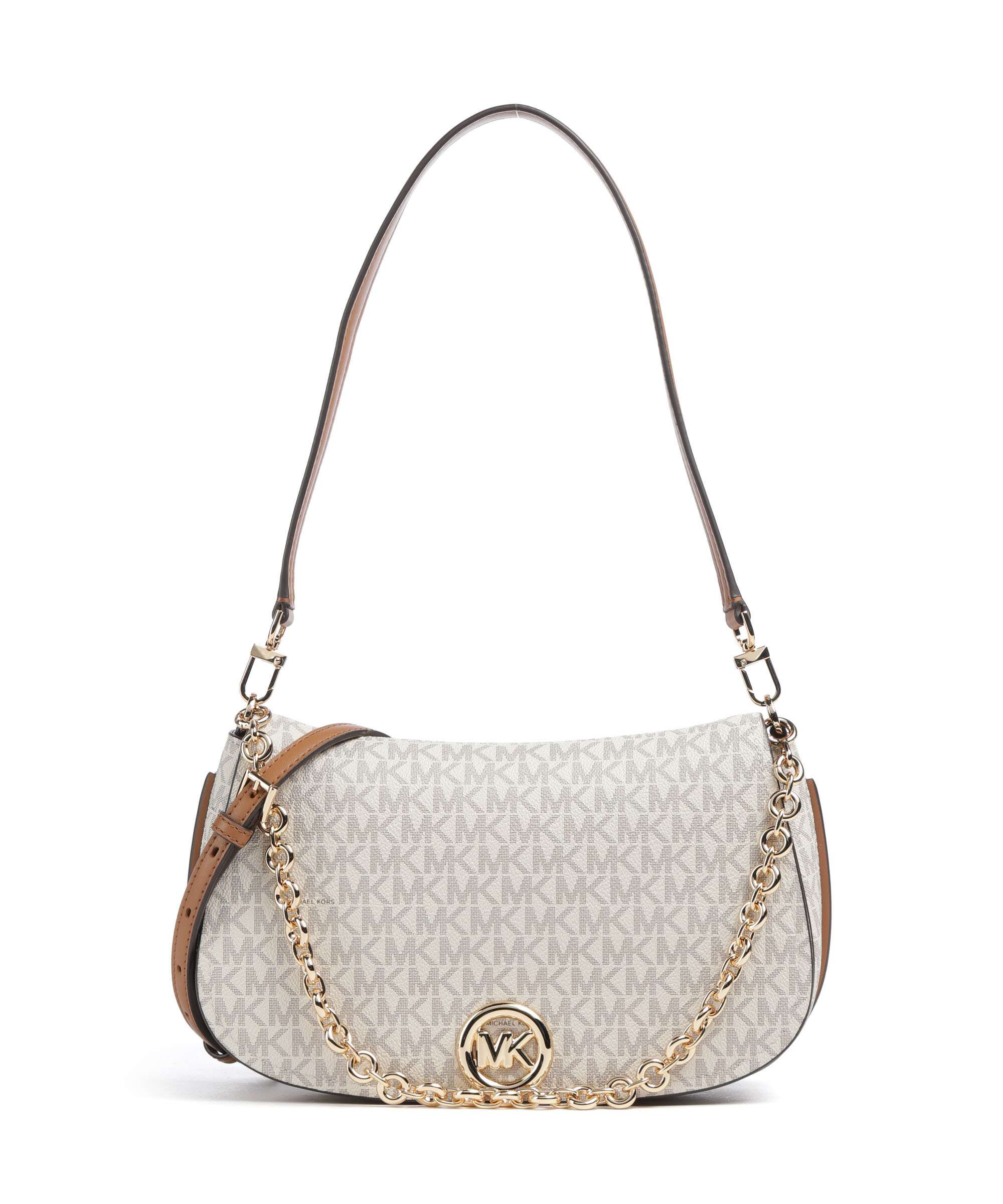 Michael Kors Nolita Medium Torba na ramię vanilla/acorn
