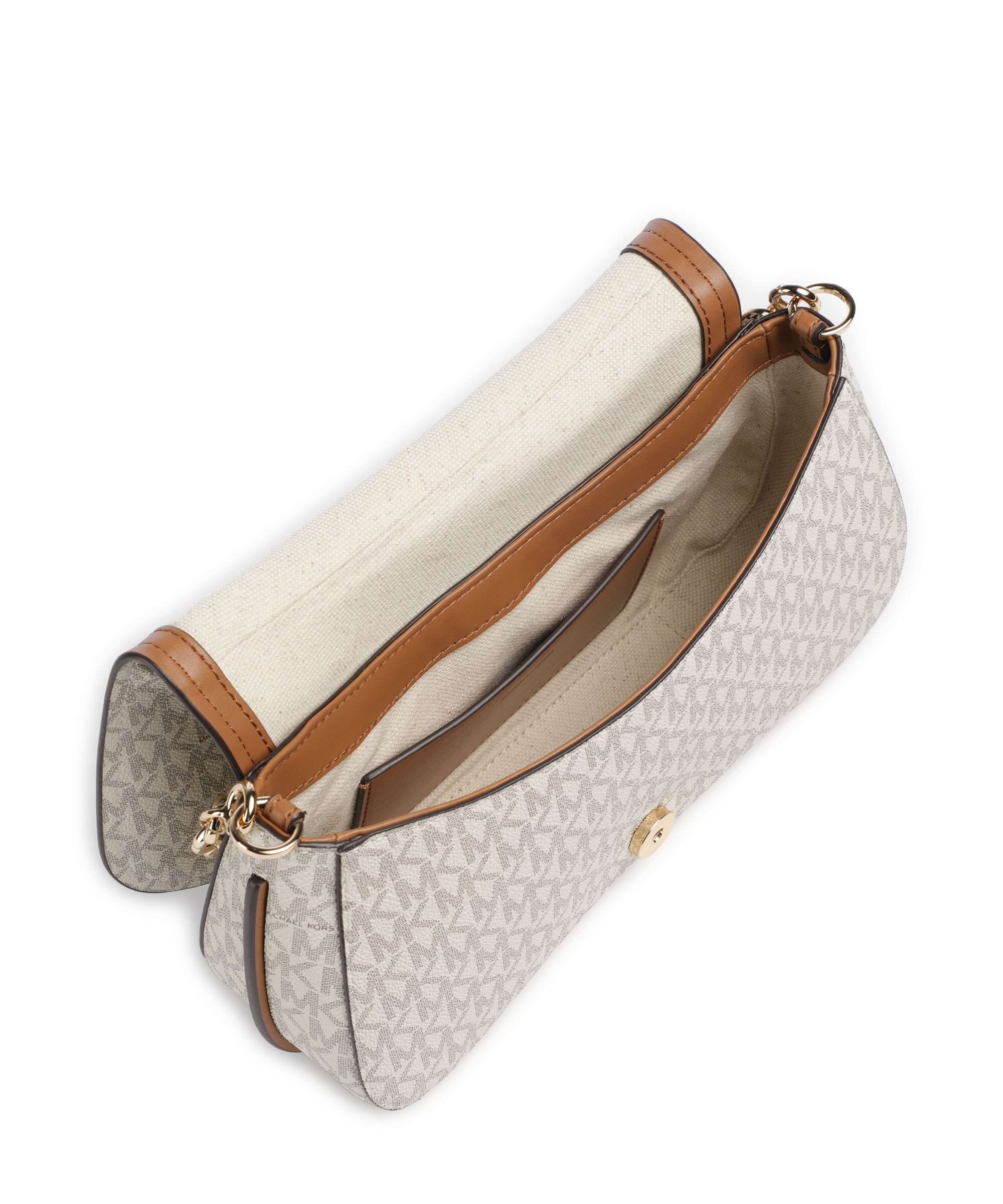 Michael Kors Nolita Medium Torba na ramię vanilla/acorn - Image 6