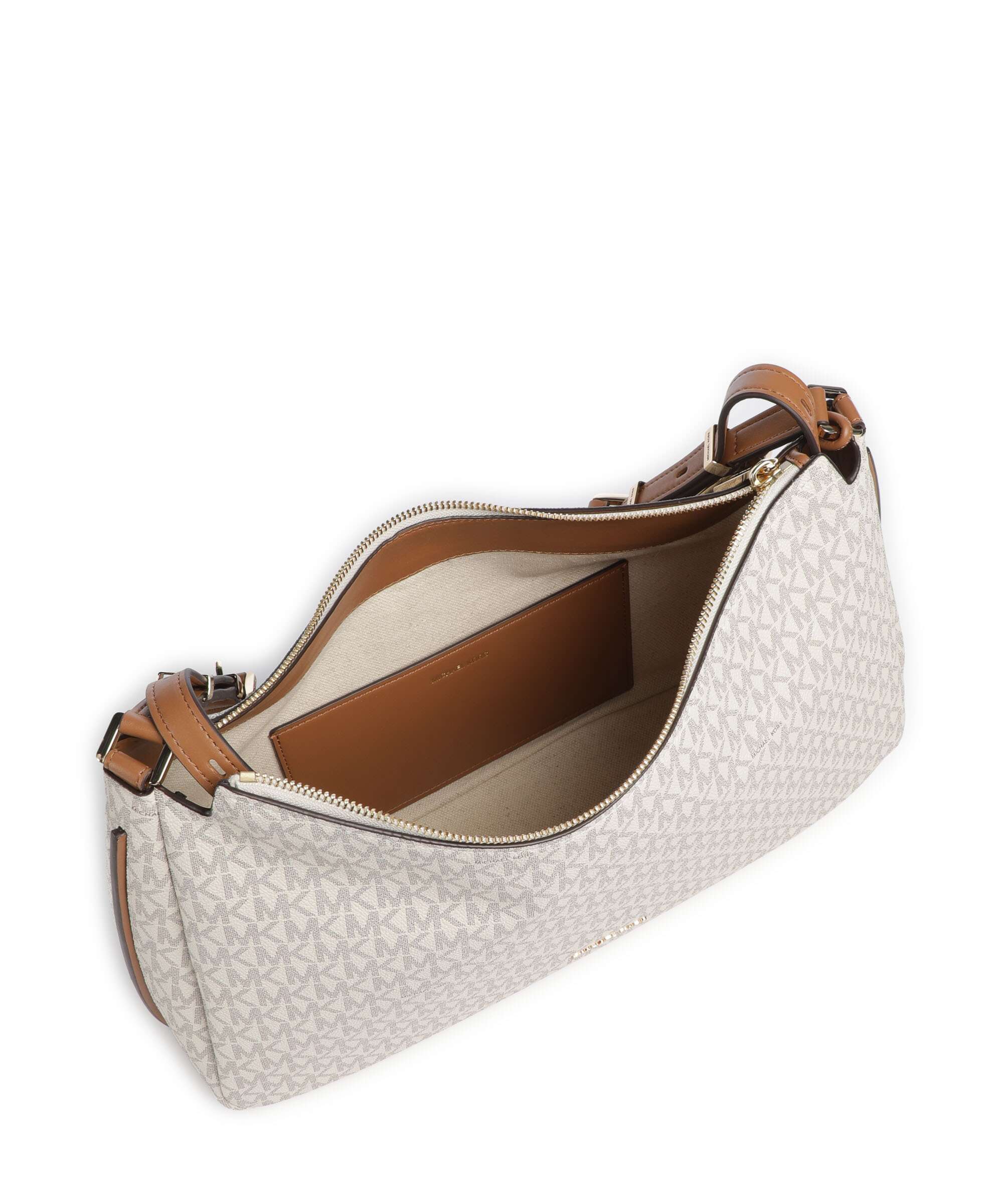 Michael Kors Nolita Medium Torebka worek vanilla/acorn - Image 6