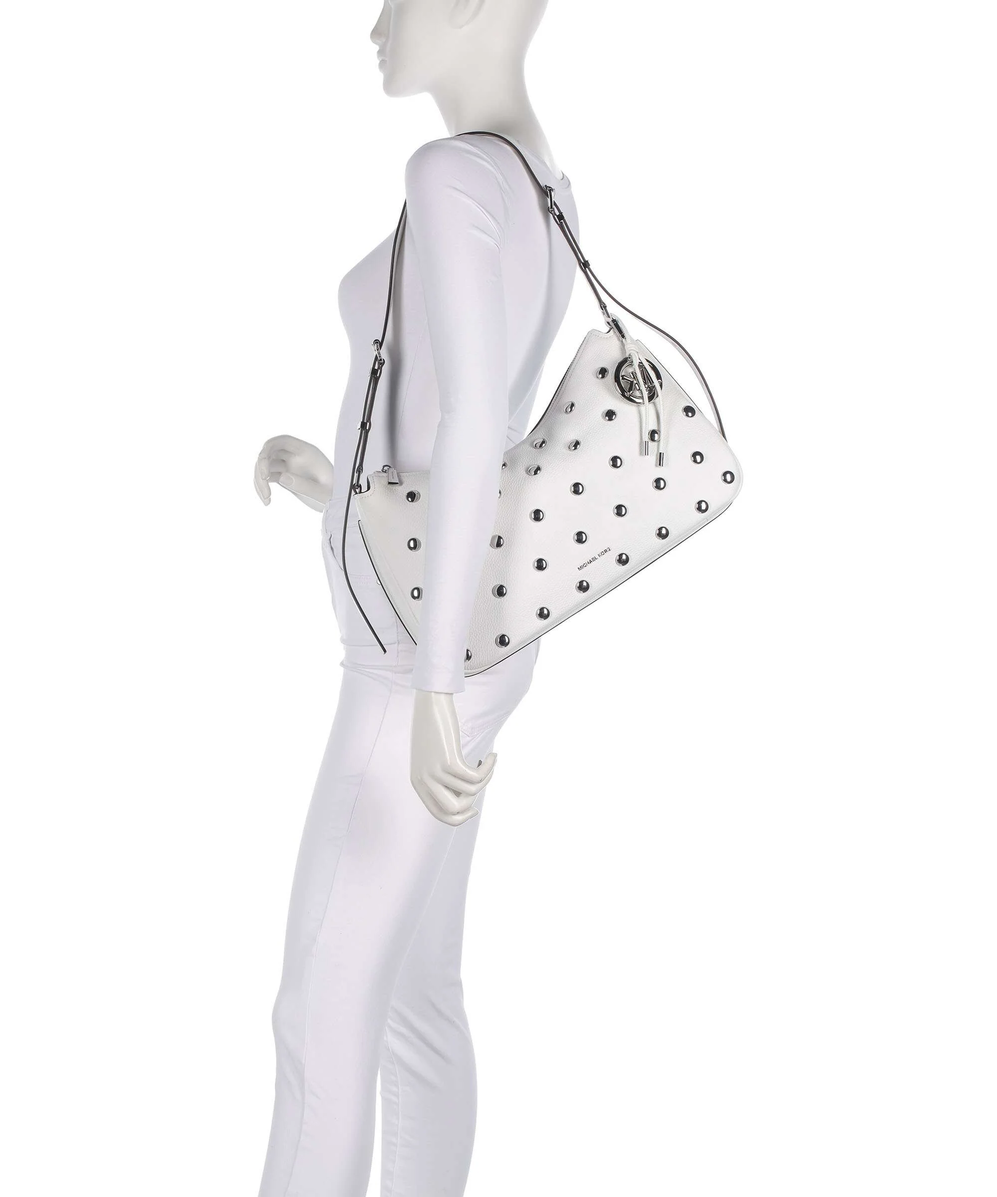 Michael Kors Nolita Medium Torebka worek optic white - Image 3