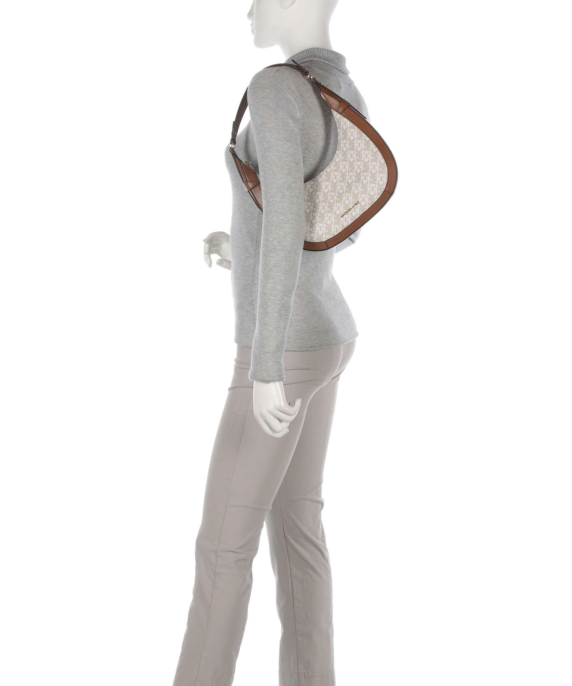 Michael Kors Preston Torba na ramię vanilla/acorn - Image 3