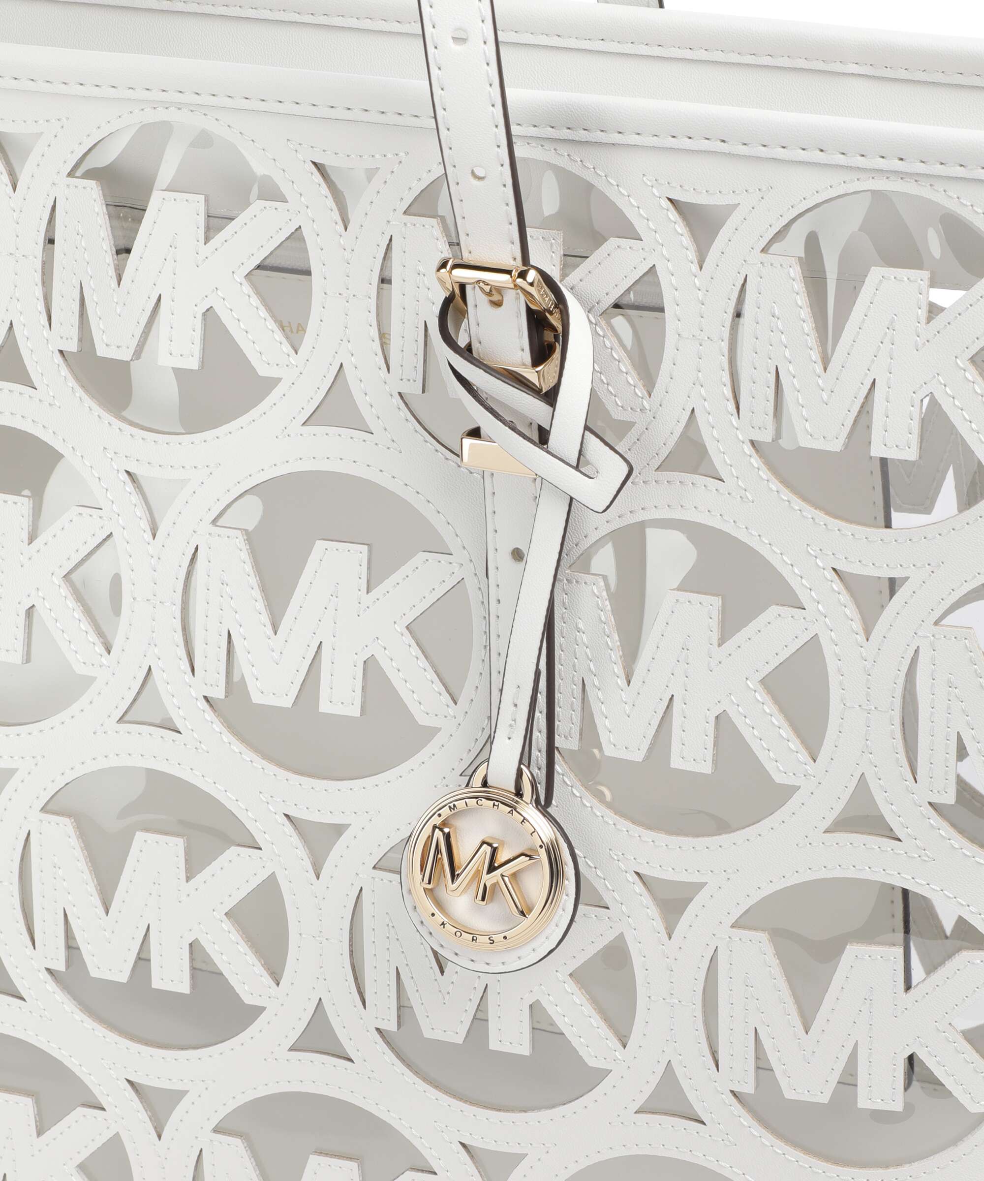 Michael Kors Quinn Large Torba na zakupy optic white - Image 4
