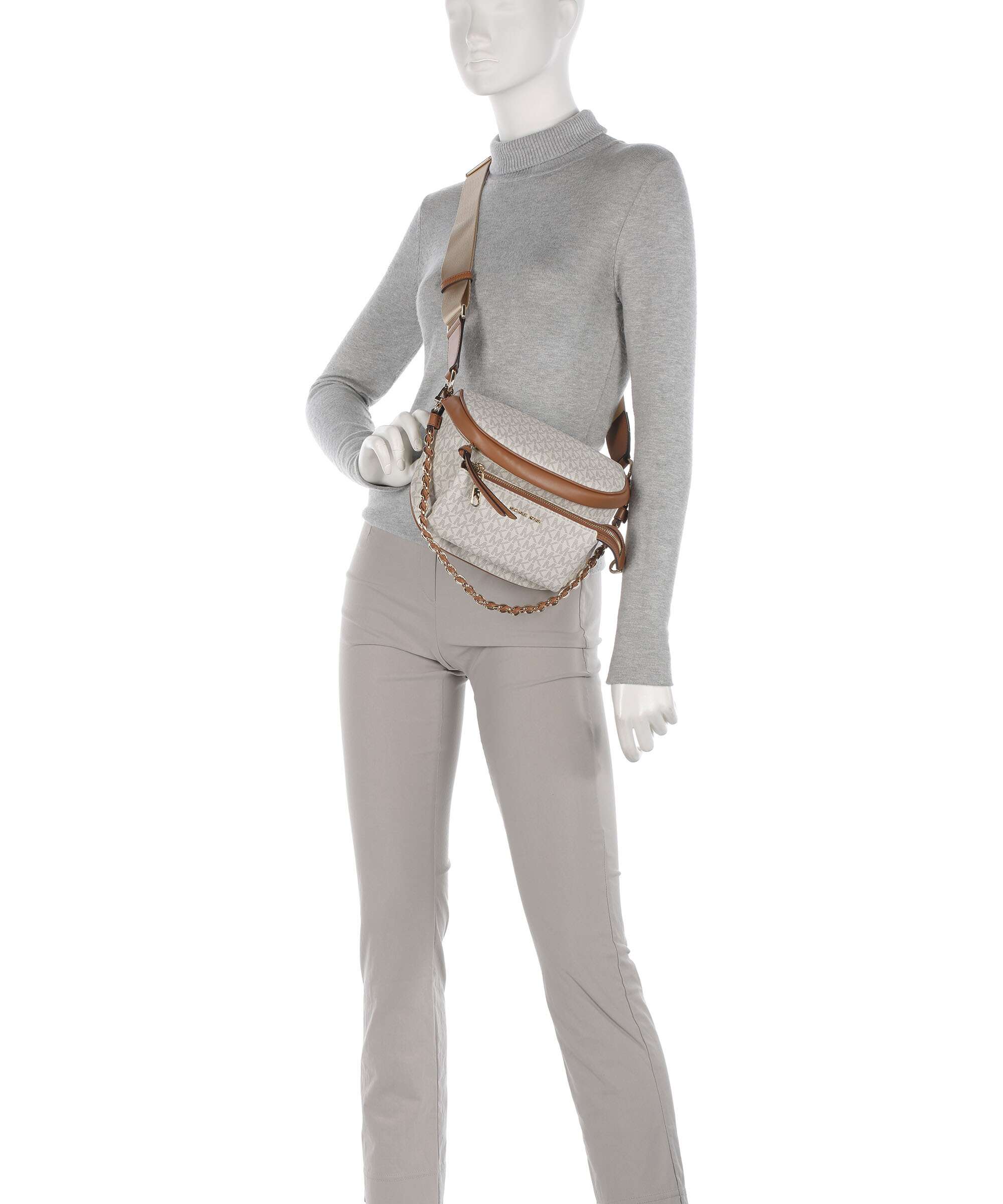 Michael Kors Slater Torba przez ramię vanilla/acorn - Image 3