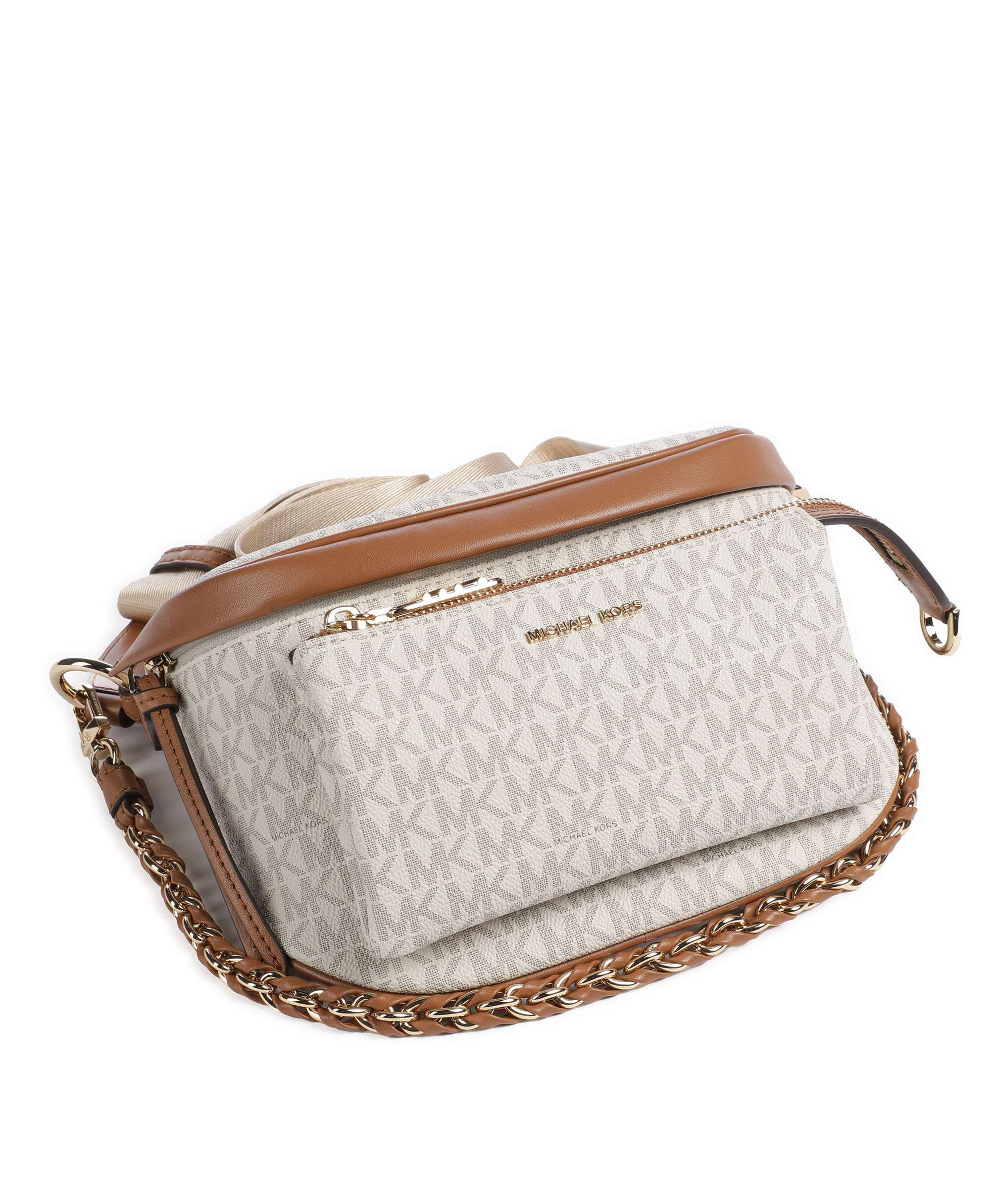 Michael Kors Slater Torba przez ramię vanilla/acorn - Image 5